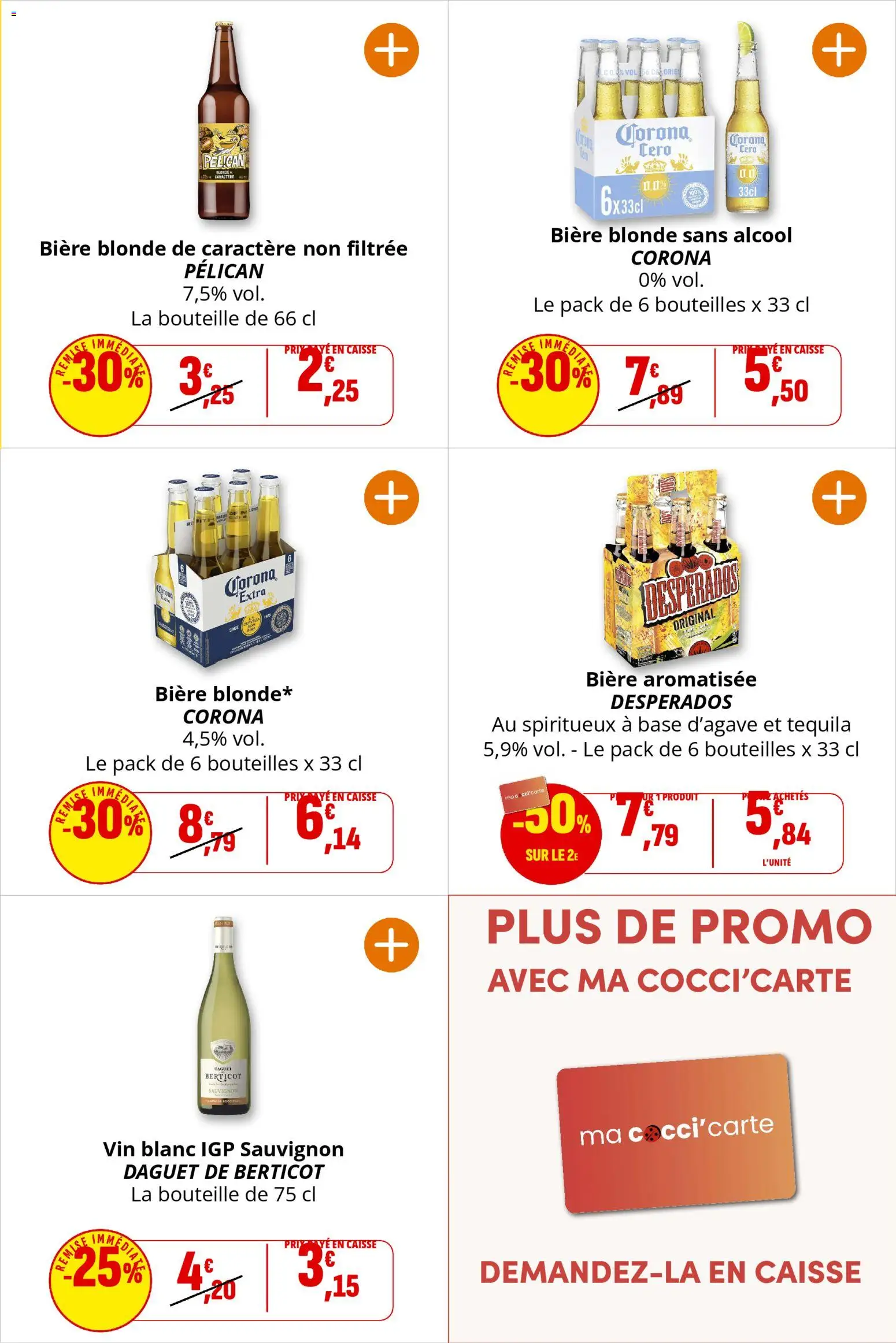 {H1} | Page: 34 | Produits: Base, Vin, Bière, Corona extra