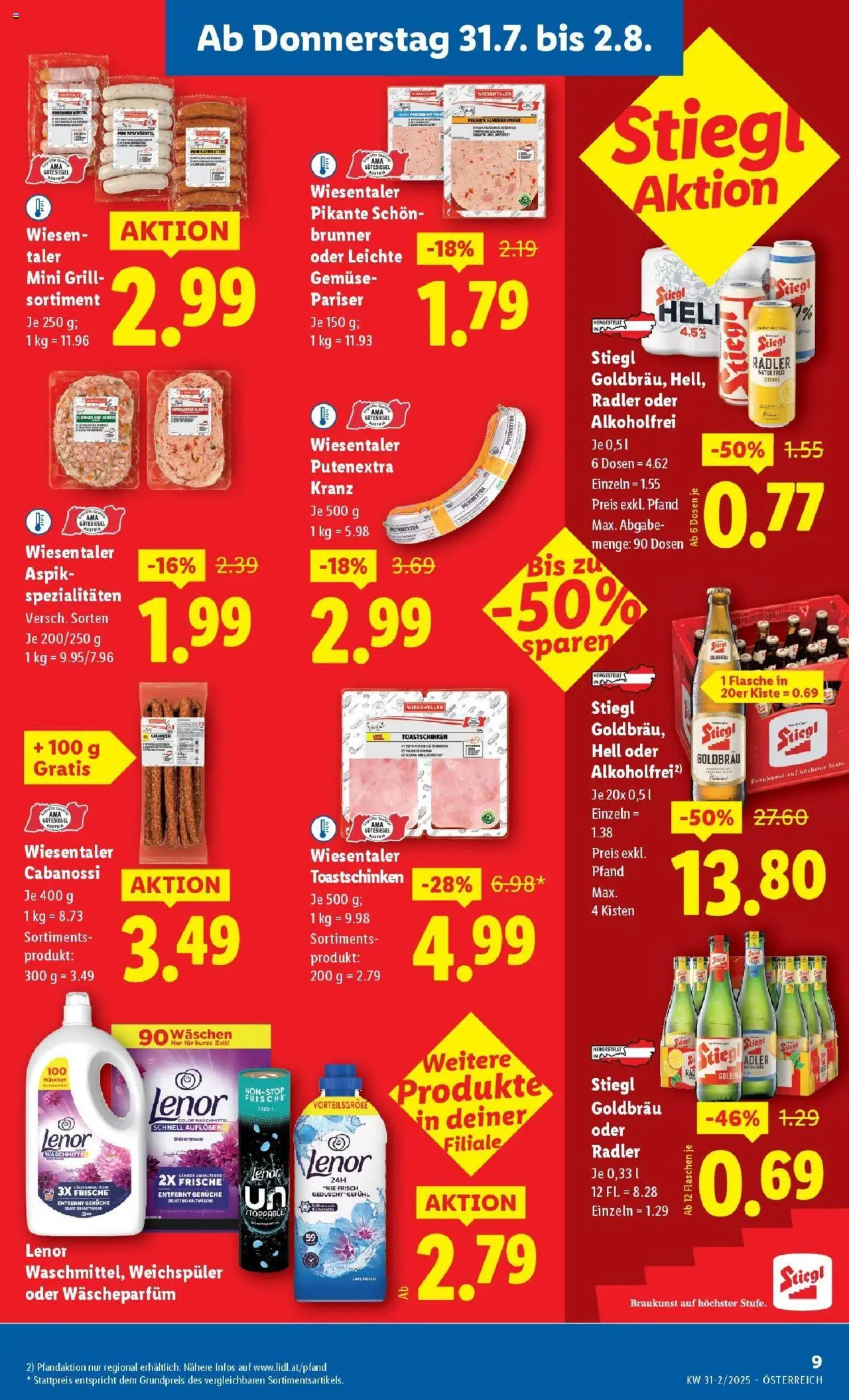 Lidl Flugblatt - Salzburg, Dornbirn, Jenbach gültig ab 31.07.2025 | Seite: 11 | Produkte: Gemüse, Zitrone, Grill, Waschmittel