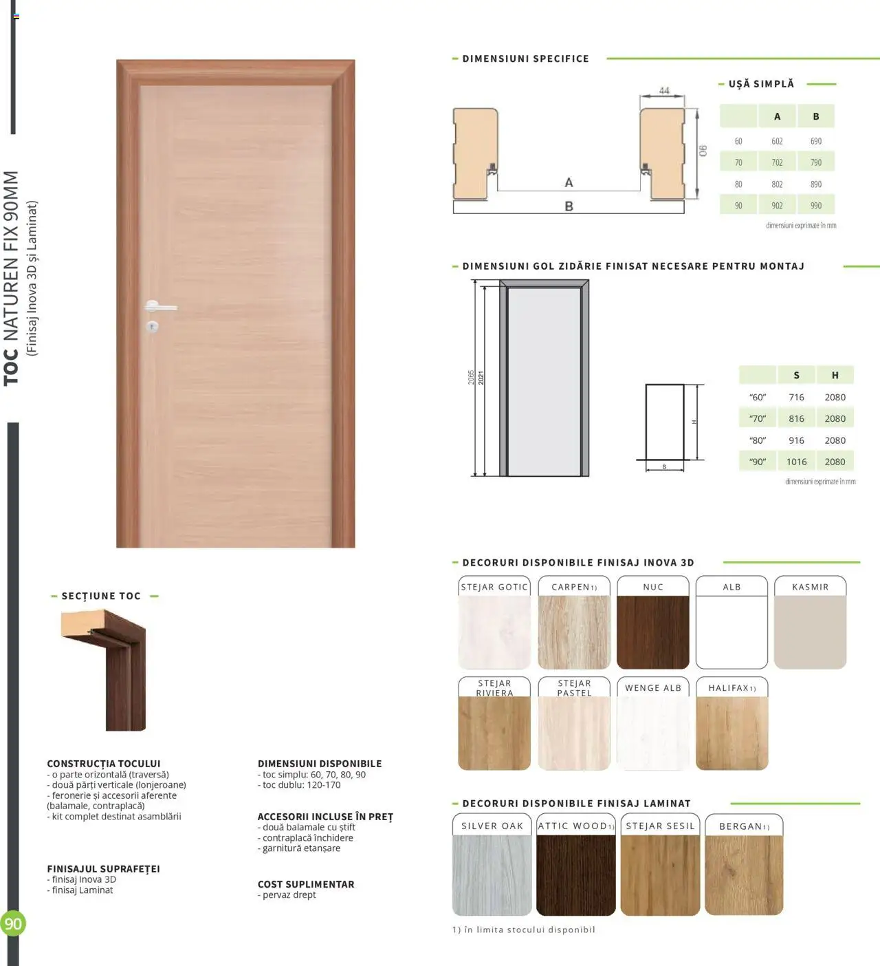 Noul catalog Proges – valabil de la 01.08.2025 | Pagină: 90 | Produse: Ușă