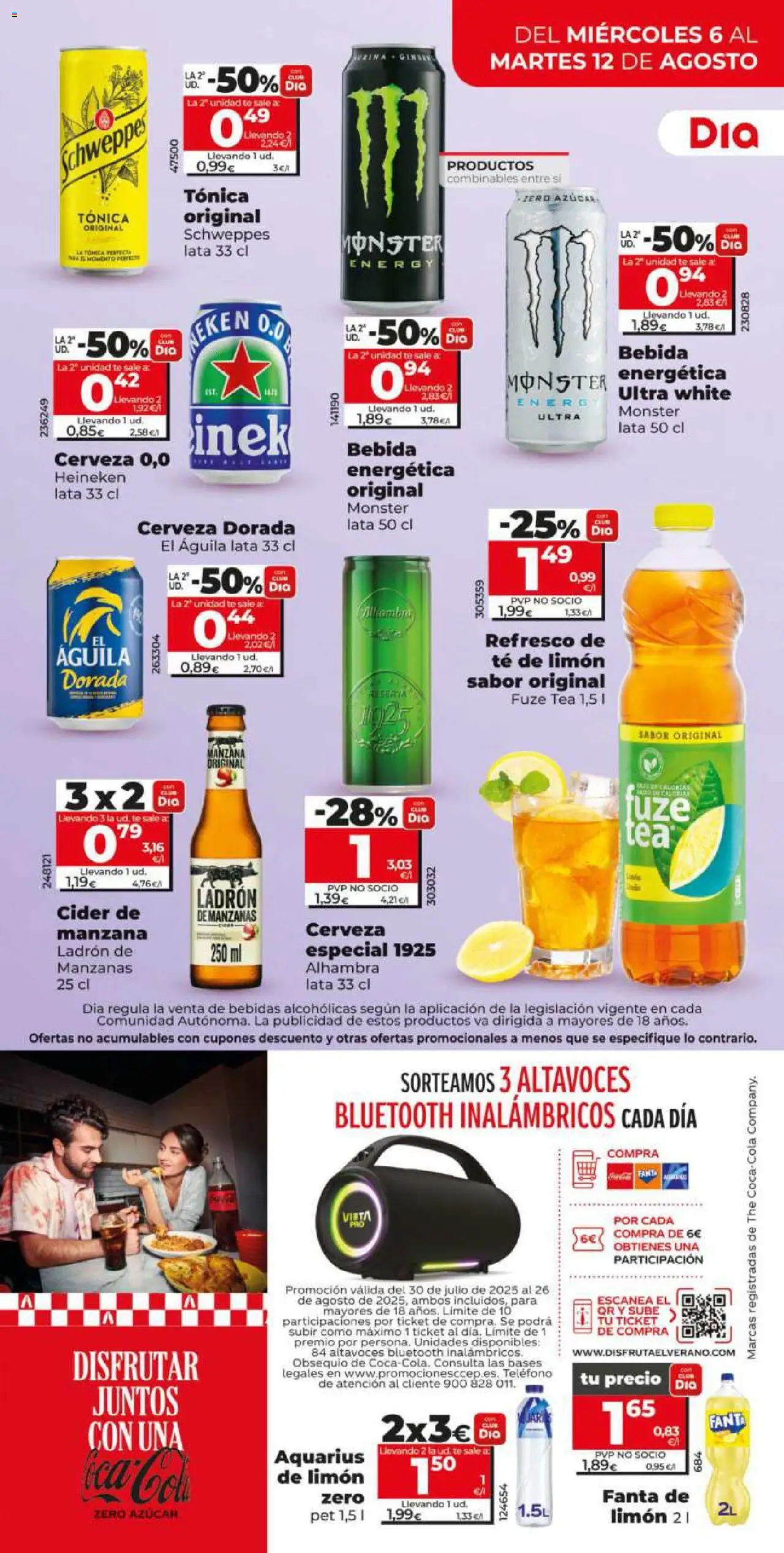 Dia - folleto Market │ válido desde el 06.08.2025 | Página: 11 | Productos: Cerveza, Manzanas, Altavoces, Teléfono