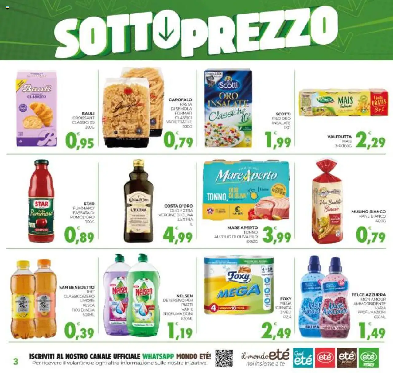 Volantino Eté del 05.08.2025 | Pagina: 3 | Prodotti: Olio, Pesca, Mais, Croissant