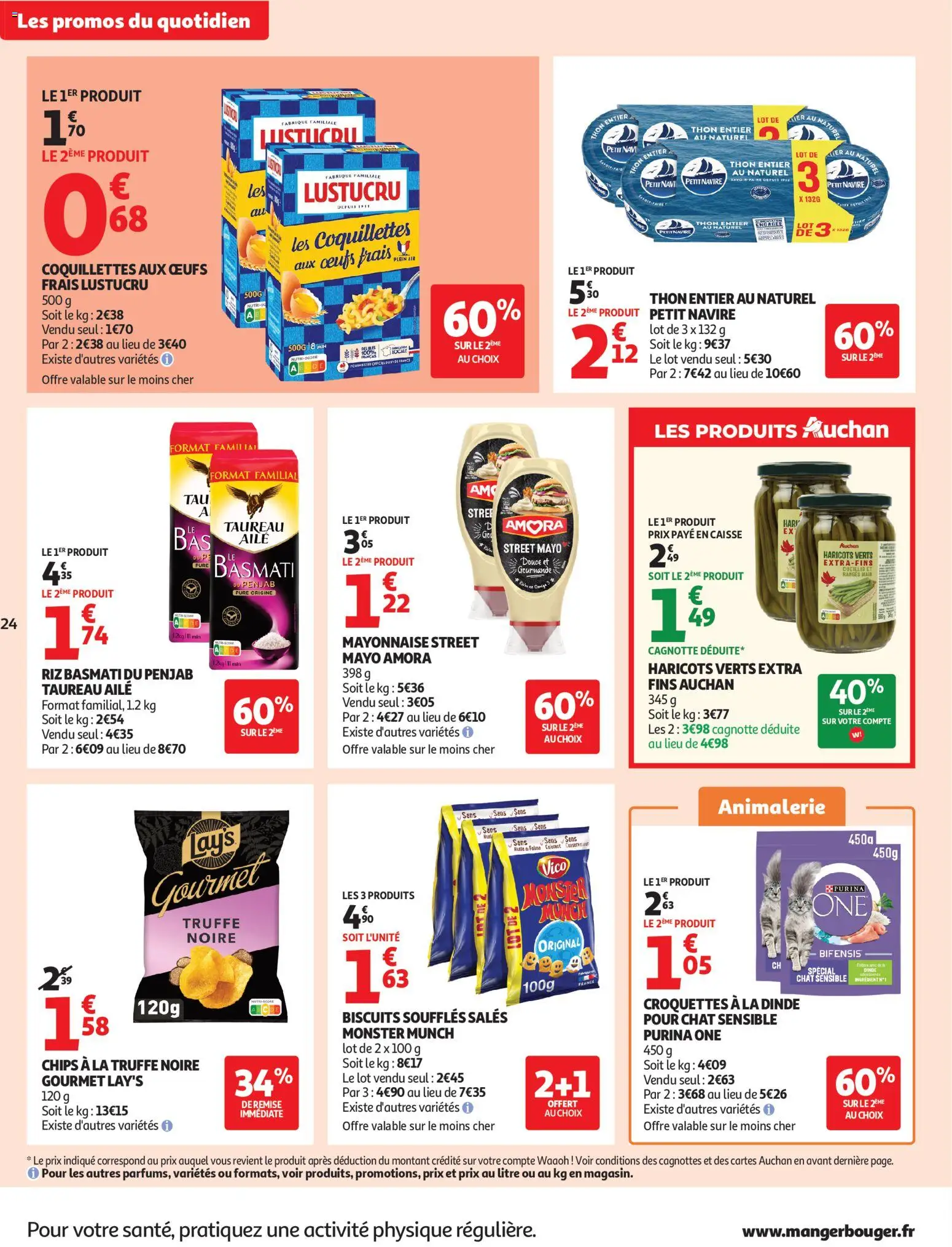 {H1} | Page: 24 | Produits: Thon, Mayonnaise, Riz, Coquillettes