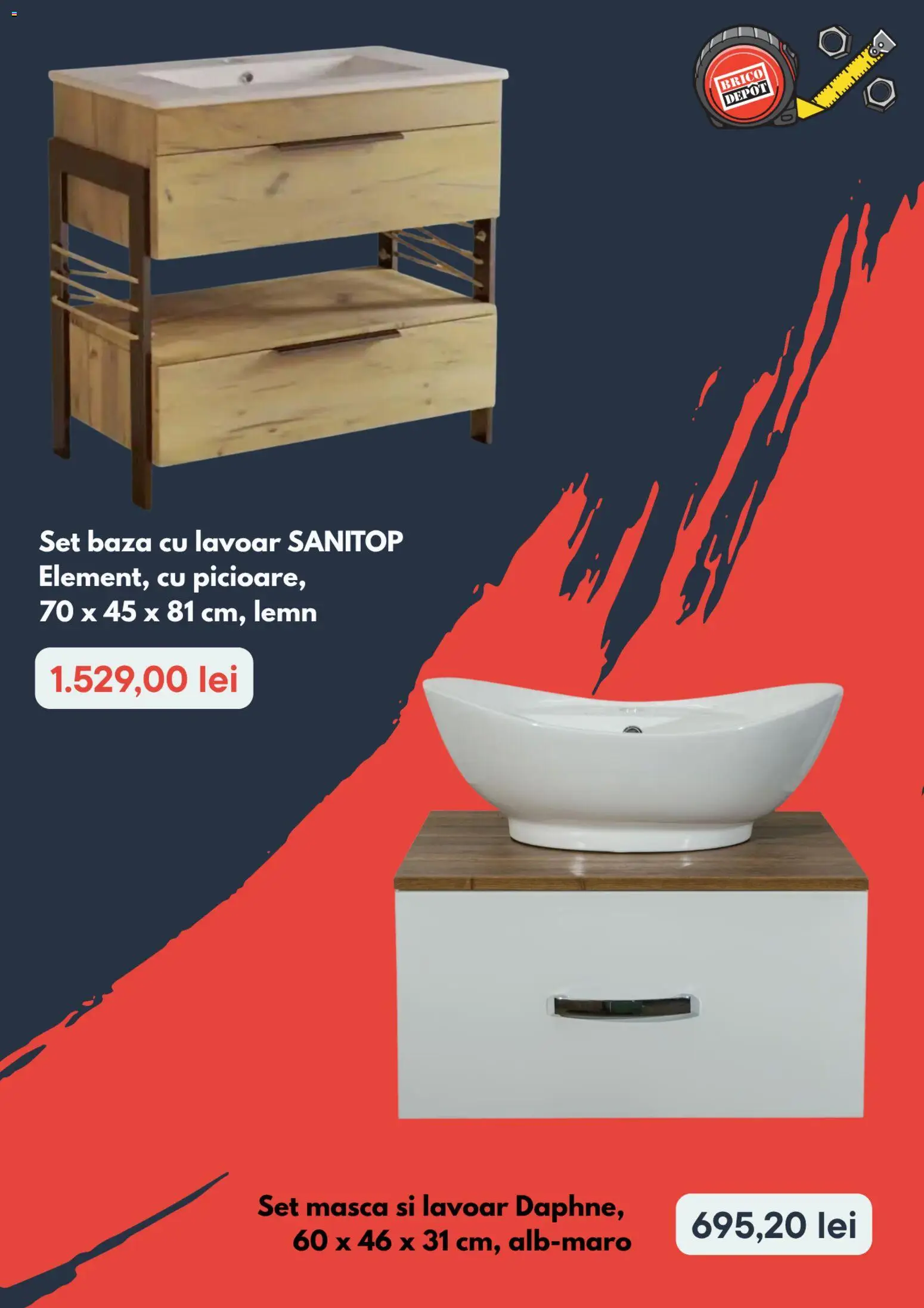 Noul catalog Brico Depot – valabil de la 16.04.2026 | Pagină: 2 | Produse: Lavoar