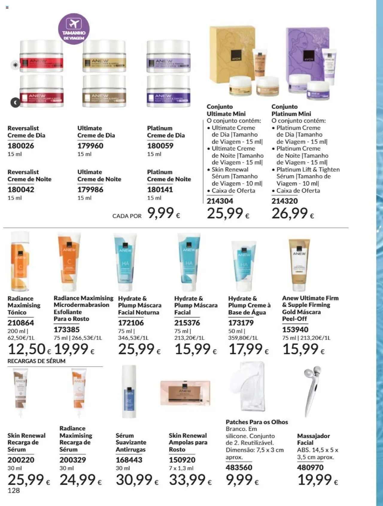 Catálogo Avon Campanha 6 │ válido de 01.06.2025 | Página: 128 | Produtos: Agua, Toner, Máscara facial, Base