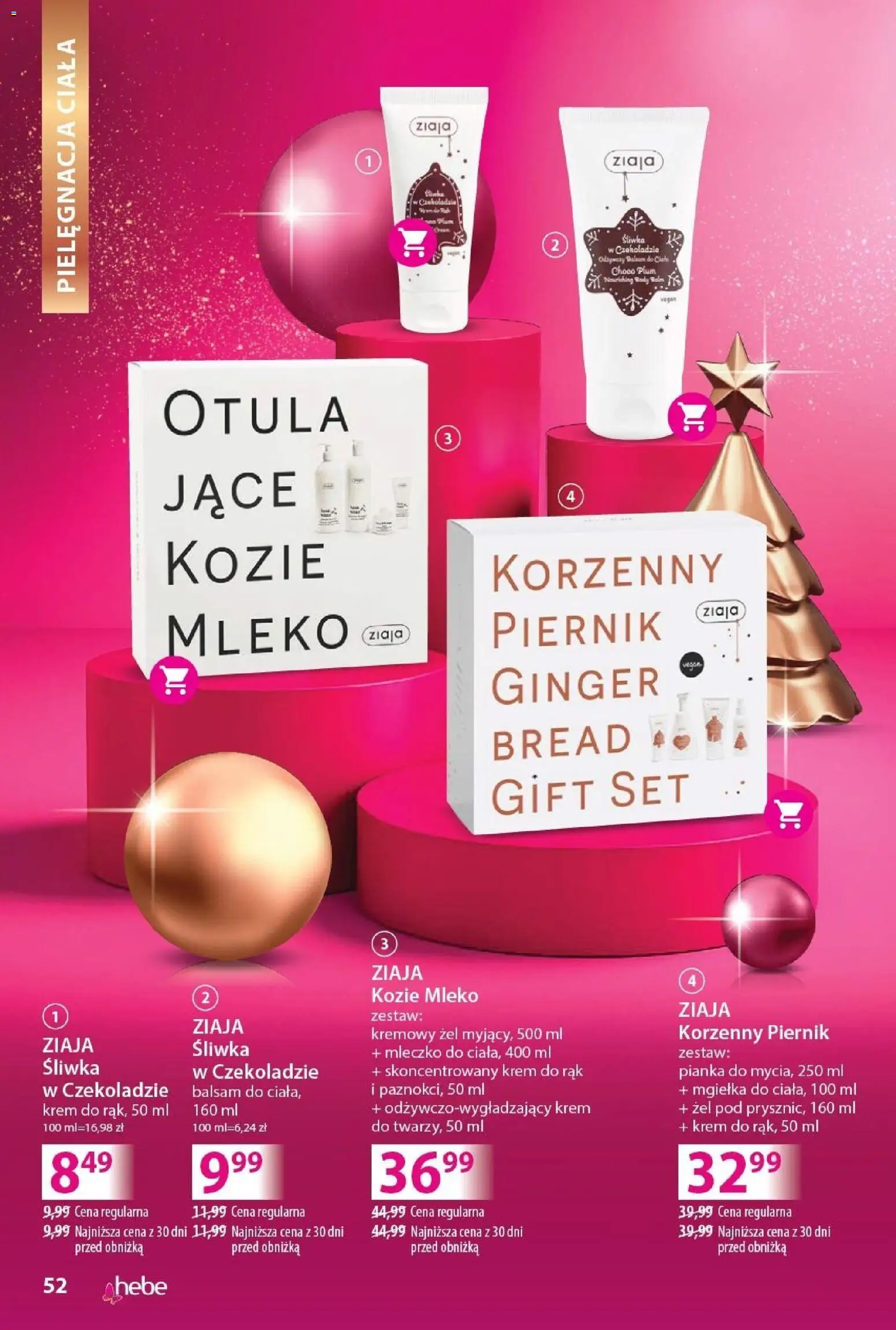 Hebe Gazetka - Katalog od 02.12.2025 | Strona: 52 | Produkty: Piernik, Mleko, Krem do rąk, Krem