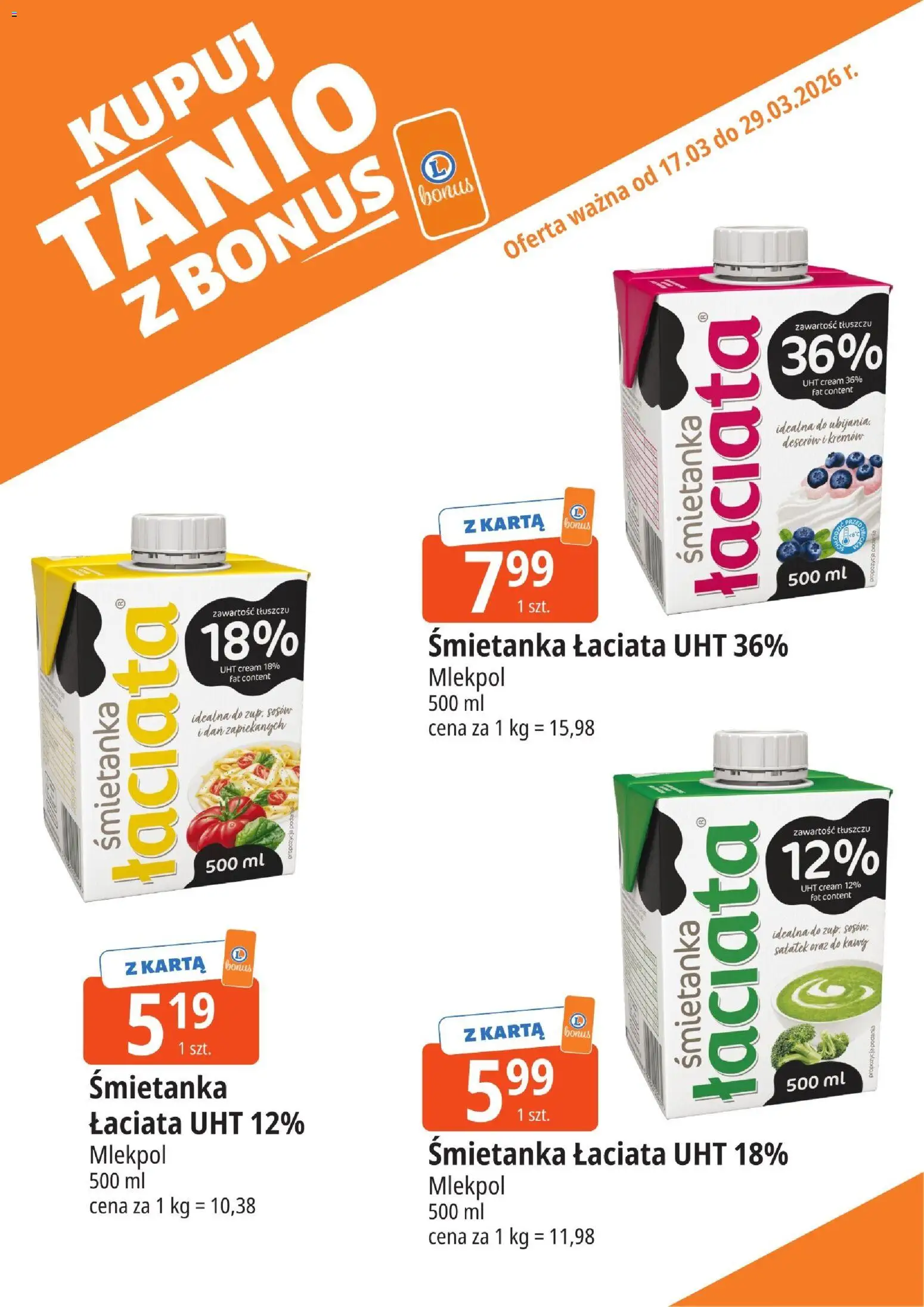 E.Leclerc gazetka - Tychy kupony dodatkowe od 17.03.2026 | Strona: 5 | Produkty: Karta