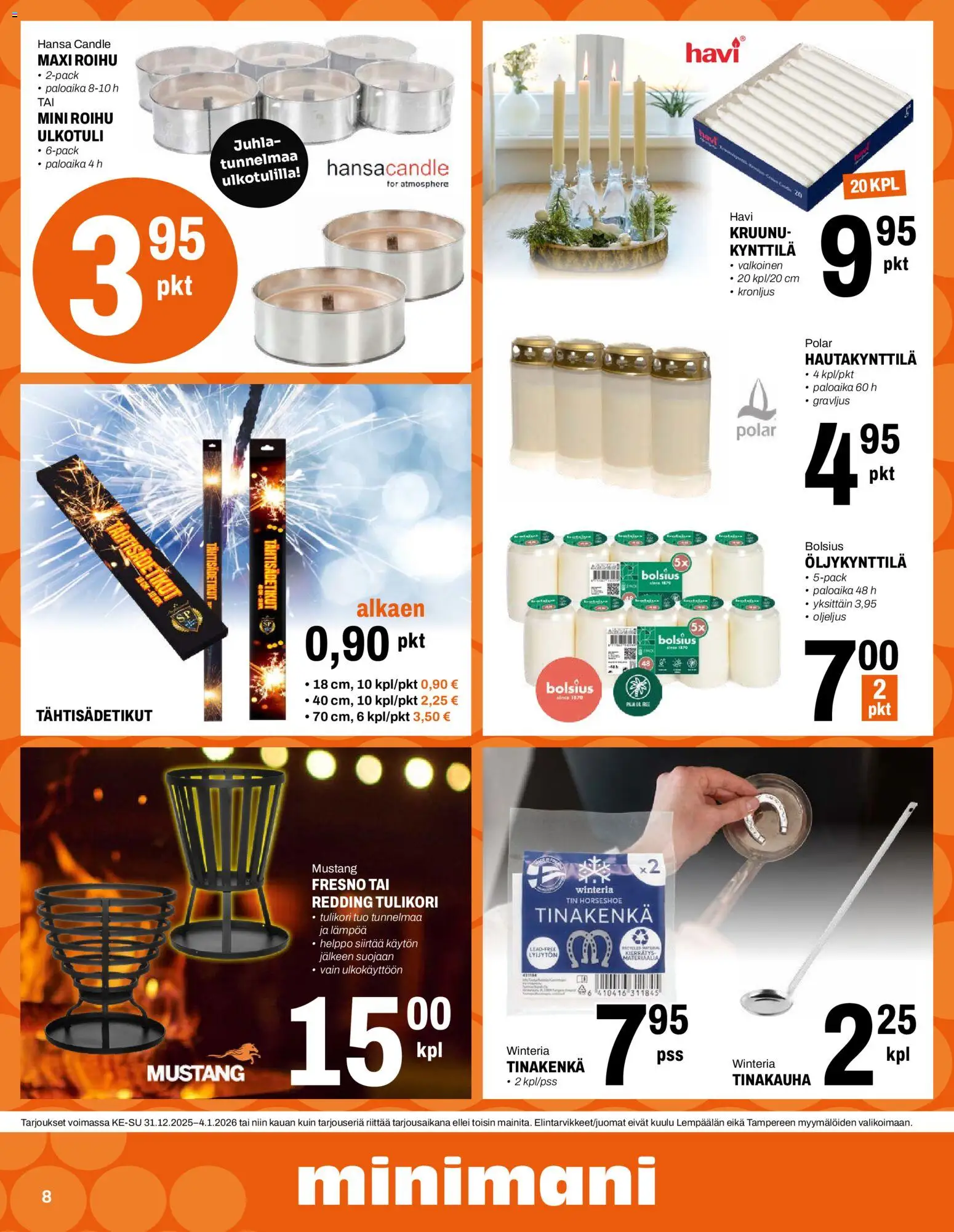 Minimani tarjoukset – voimassa 31.12.2025 alkaen | Sivu: 8