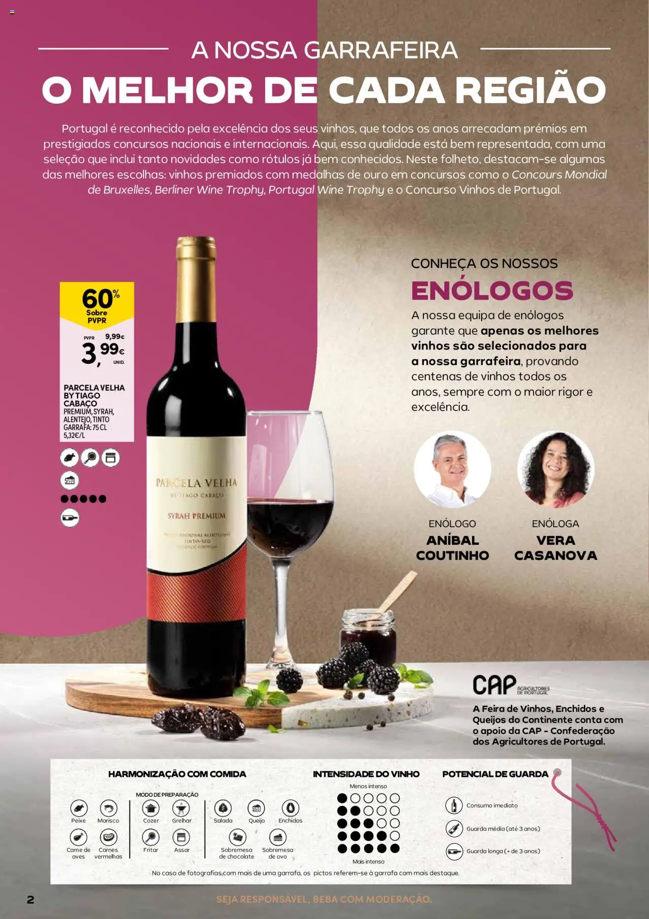 Continente - Açores: Vinhos, Enchidos e Queijos │ válido de 23.09.2025 | Página: 2 | Produtos: Queijo, Vinho, Peixe, Salada
