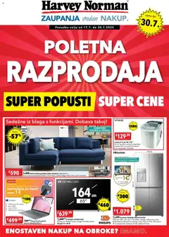 Harvey Norman katalog - pregled letaka veljavnega od 17.07.2025