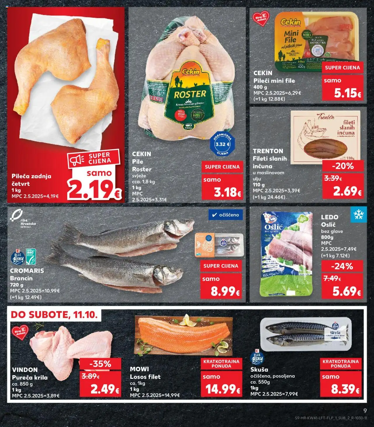 Kaufland HR akciós ujság - amely érvényes a következő dátumtól: 08.10.2025 | Oldal: 9