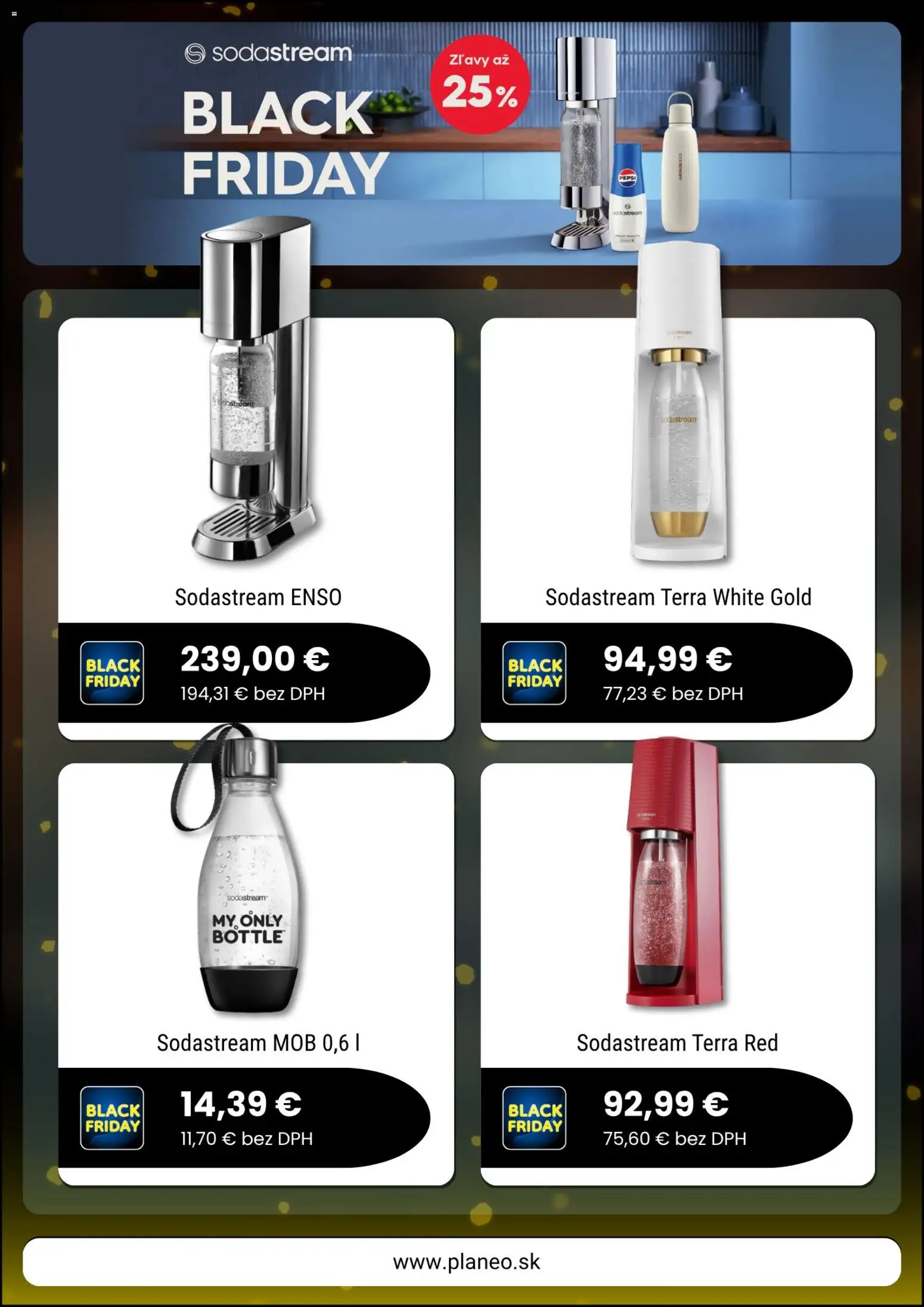 Nové Planeo Elektro akcie – leták je platný od 31.10.2025 | Strana: 5 | Produkty: Sodastream