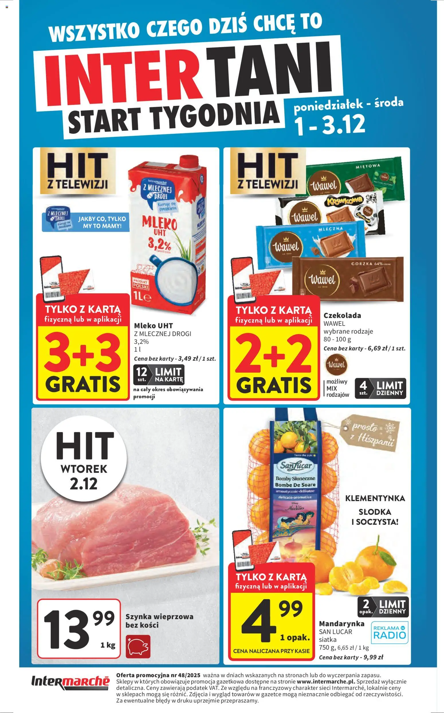 Intermarche Black Friday od 27.11.2025 | Strona: 59 | Produkty: Radio, Szynka wieprzowa, Szynka, Siatka
