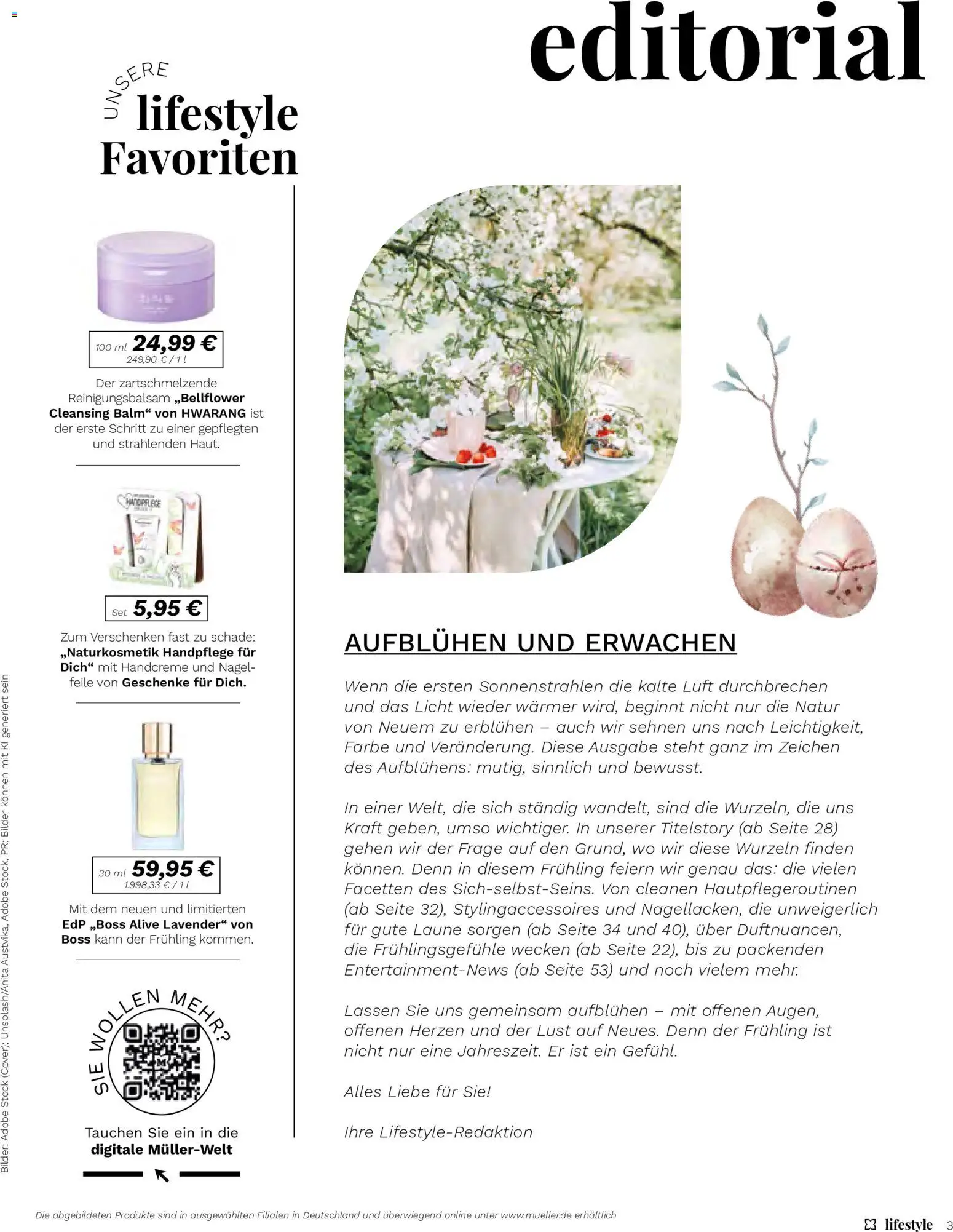 Müller Lifestyle – gültig ab 12.03.2026 | Seite: 3 | Produkte: Handcreme, Bilder, Eau de Parfum, Nagelfeile