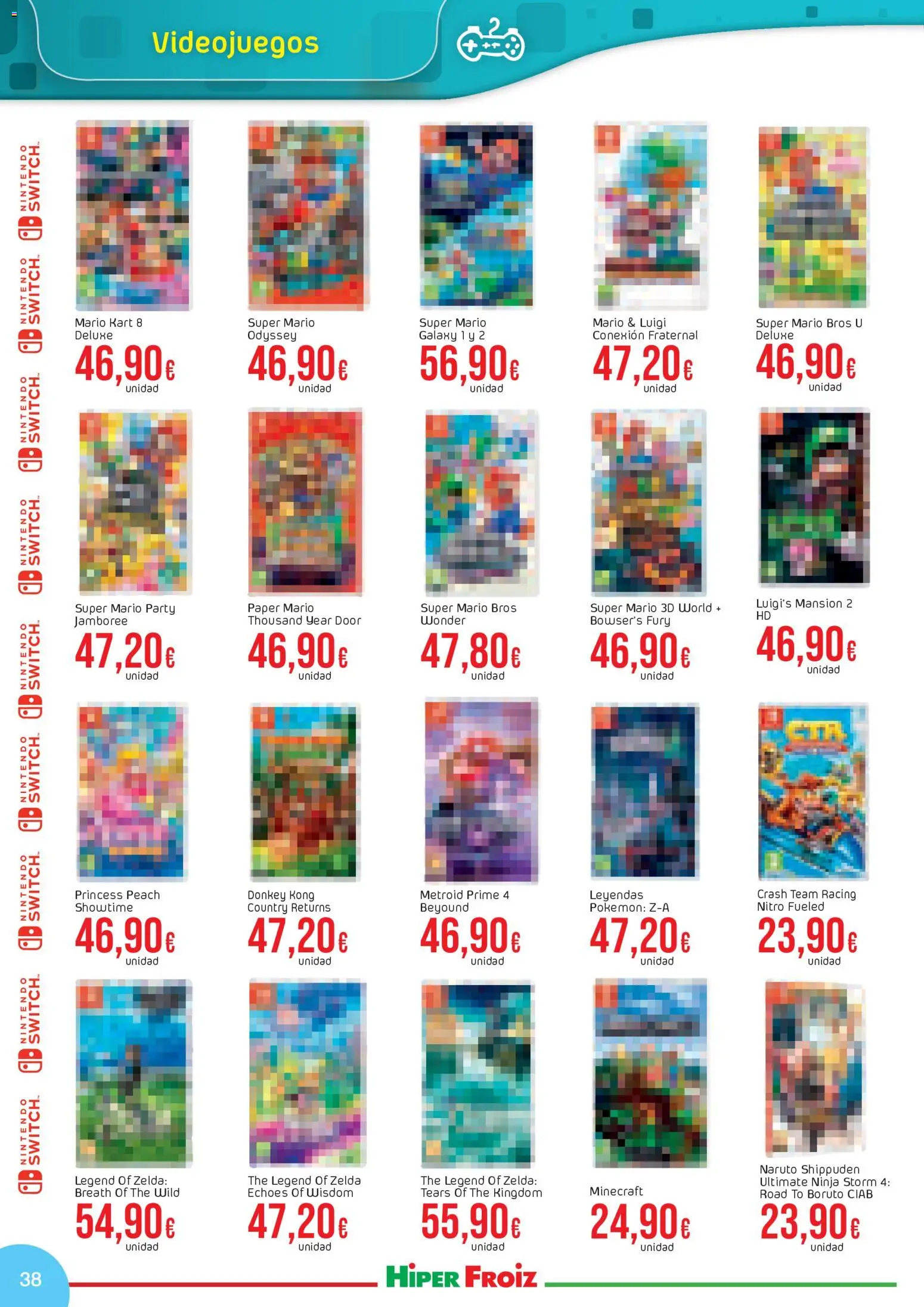 Froiz - Catálogo Juguetes │ válido desde el 21.11.2025 | Página: 38 | Productos: Nintendo