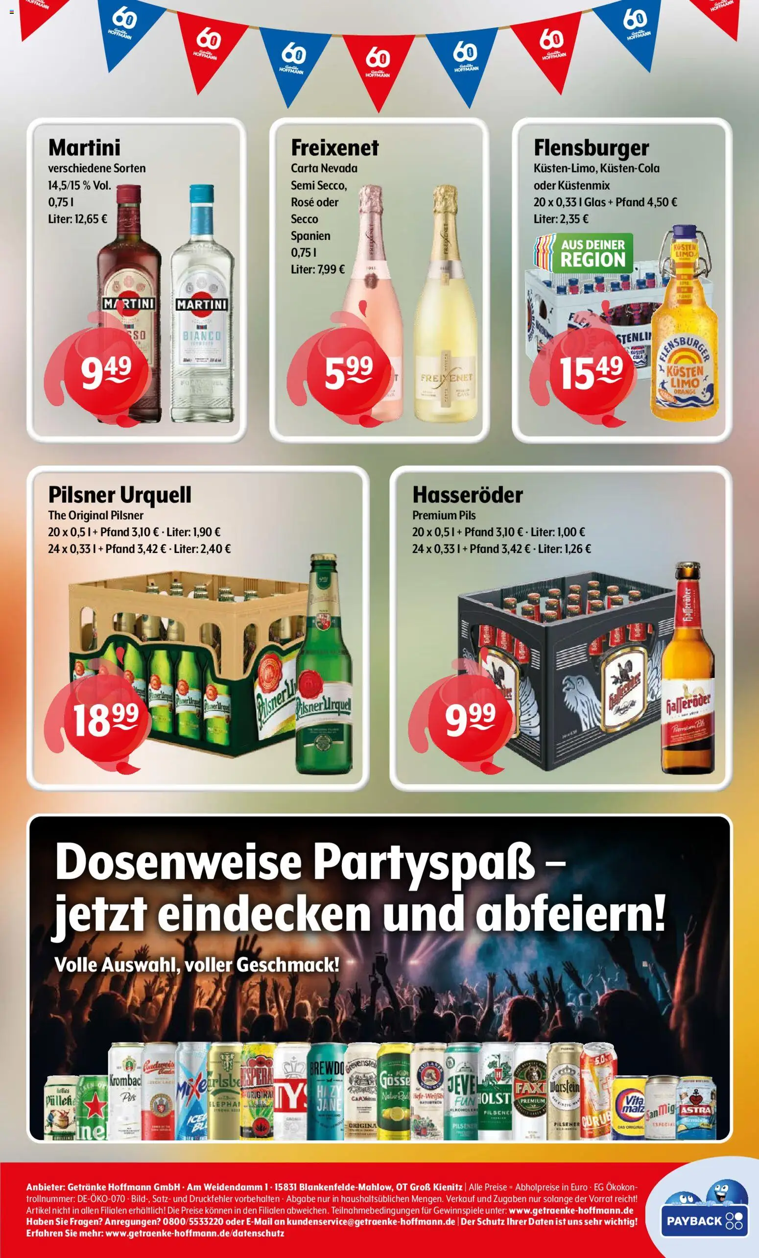 Getränke Hoffmann - Hamburg – gültig ab 09.03.2026 | Seite: 8 | Produkte: Martini, Pils, Flensburger, Pilsner urquell