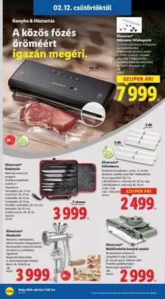 Lidl Akciós újság - amely érvényes a következő dátumtól: 12.02.2026 | Oldal: 26 | Termékek: Csatlakozó, Fóliahegesztő, Húsdaráló, Késkészlet