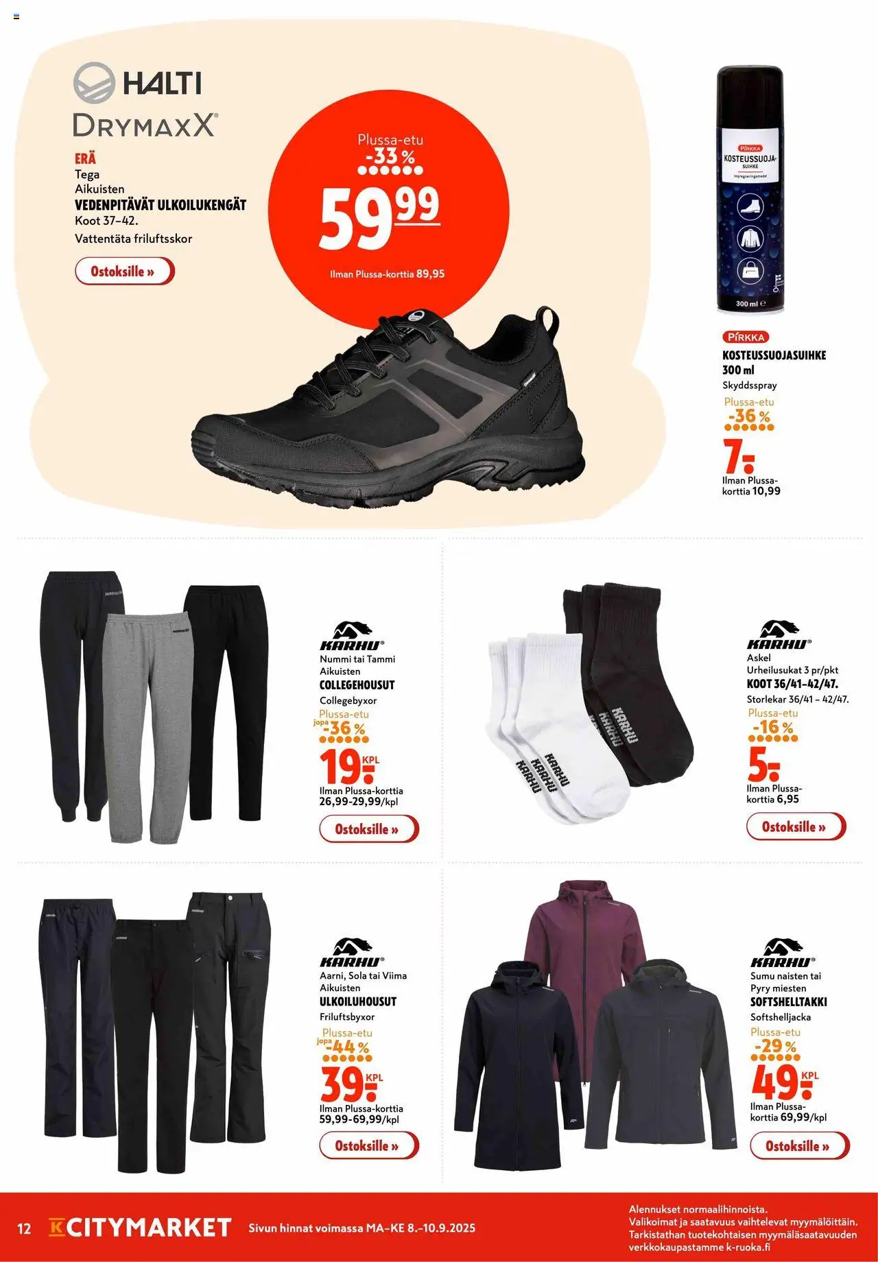 K-Citymarket tarjoukset – voimassa 08.09.2025 alkaen | Sivu: 12