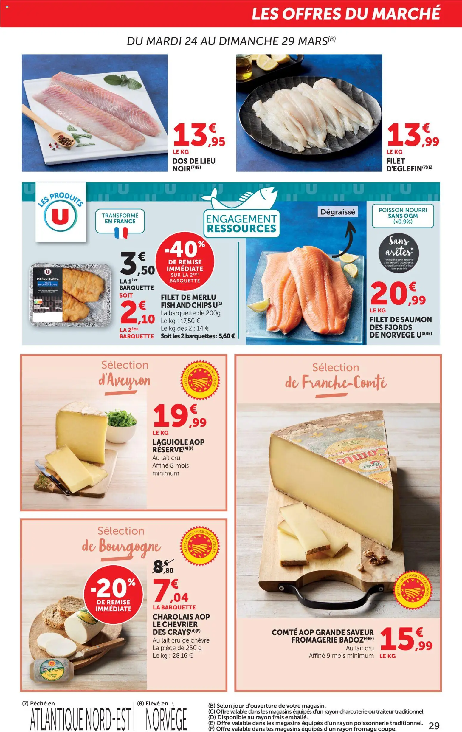 {H1} | Page: 29 | Produits: Poissonnerie, Lait, Fromage, Saumon