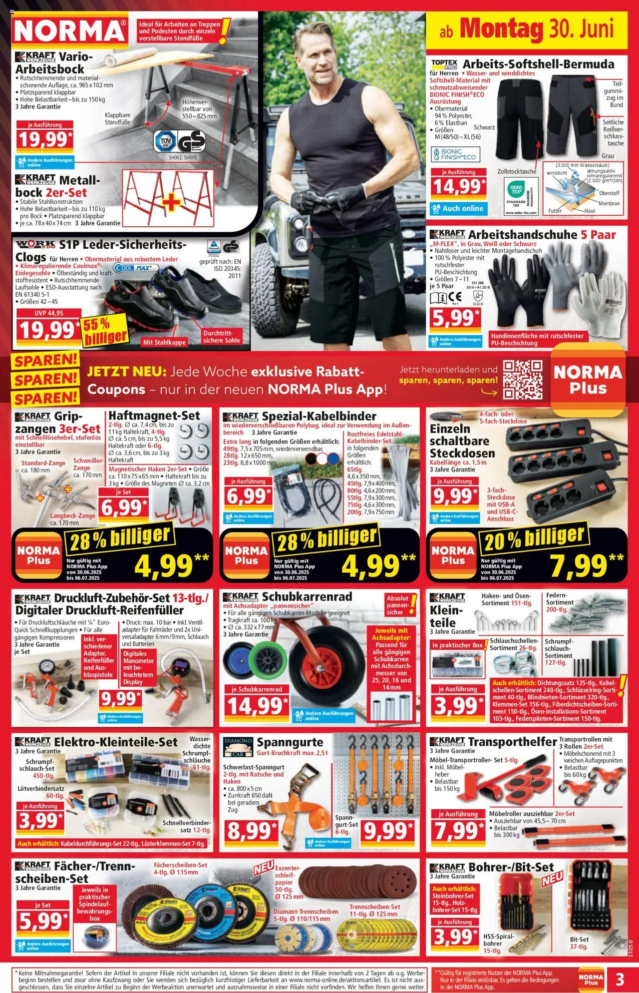 Norma Prospekt 	 - gültig ab dem 30.06.2025 | Seite: 4 | Produkte: Kabel, Tasche, Manometer, Box