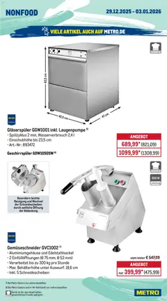 Metro Wochen-Angebote Gastro ab 29.12.2025 gültig | Seite: 17