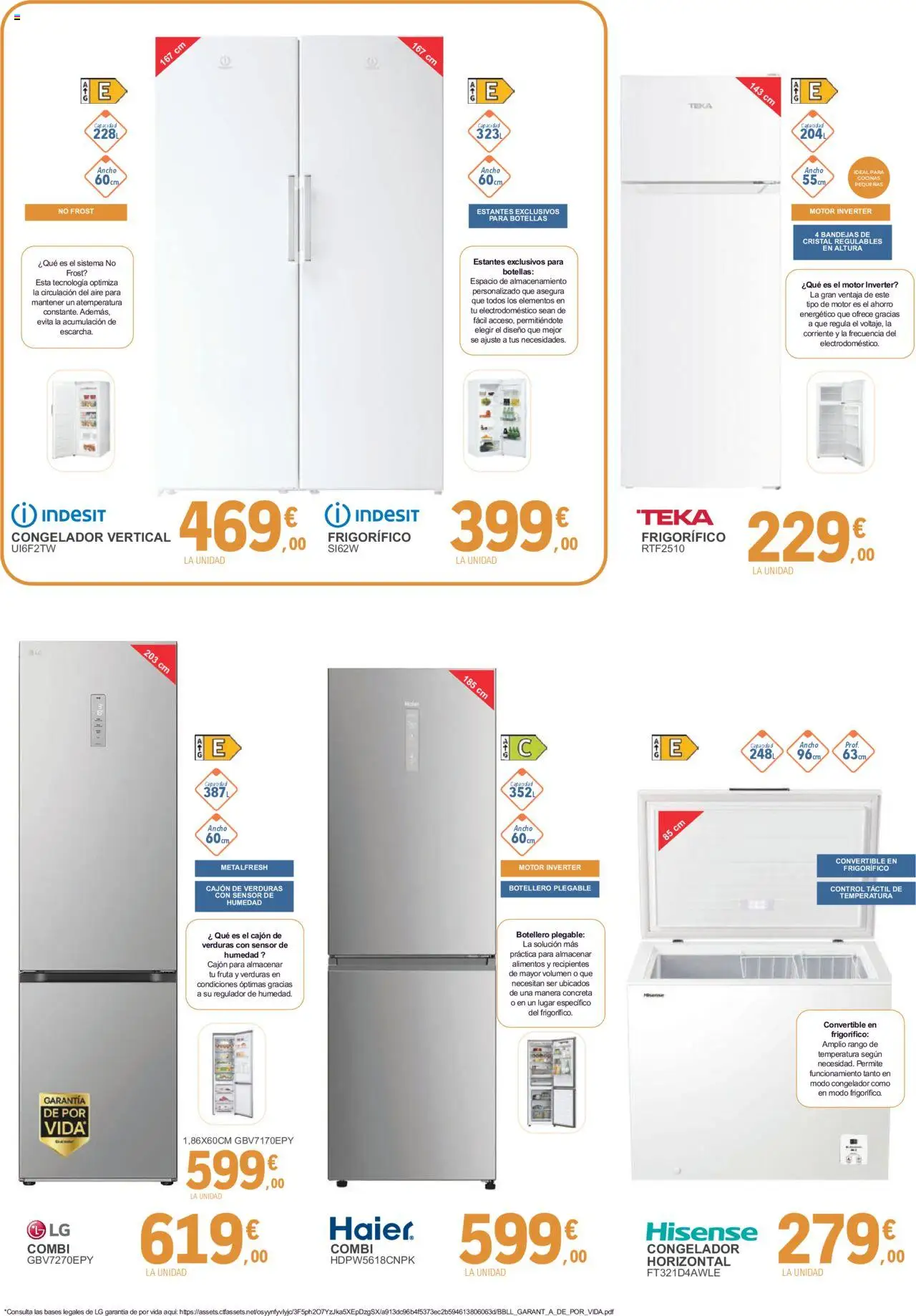 E.Leclerc - Especial Electrodomésticos │ válido desde el 09.06.2025 | Página: 2 | Productos: Congelador, Combi, Κούβα