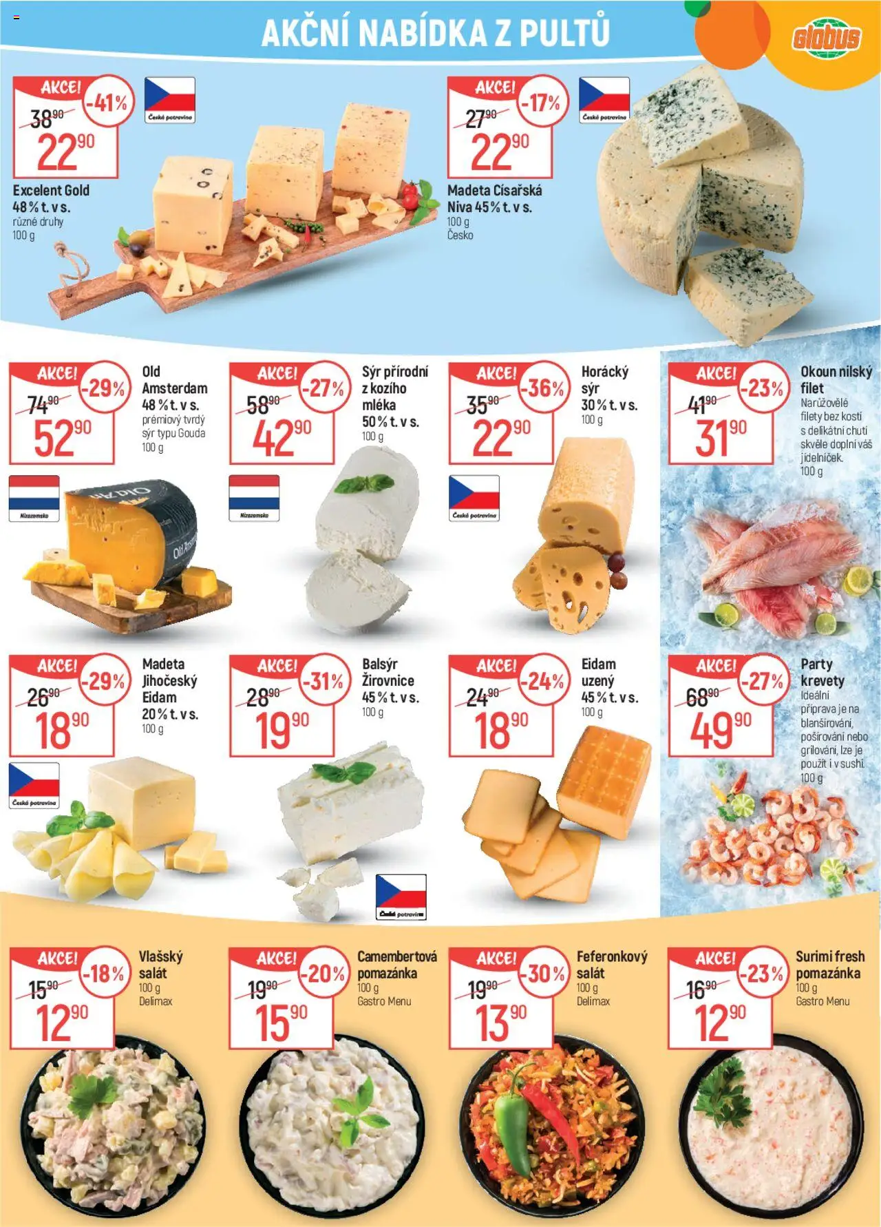 Globus leták od 30.07.2025 | Strana: 8 | Produkty: Gouda, Sýr, Okoun, Filet