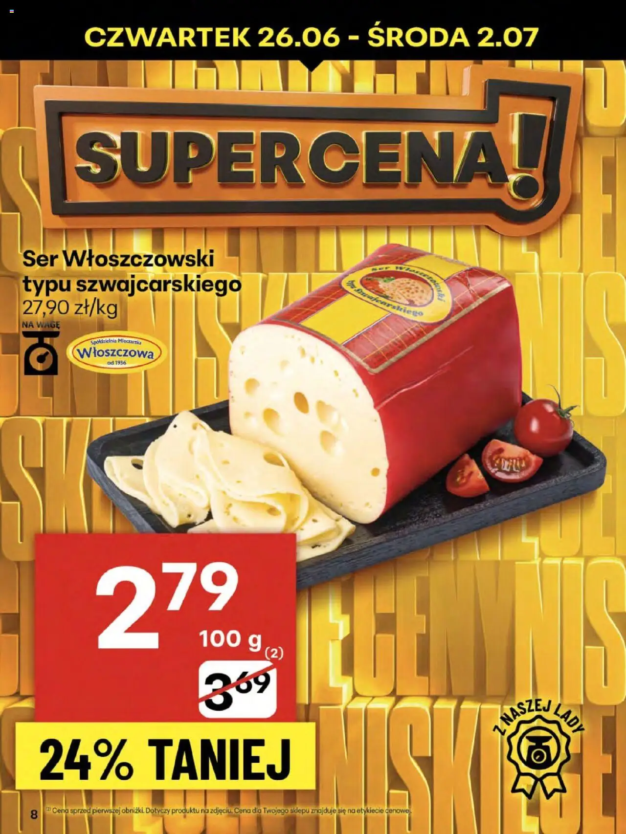 Delikatesy Centrum Gazetka - Sklepy Własne od 26.06.2025 | Strona: 8 | Produkty: Ser
