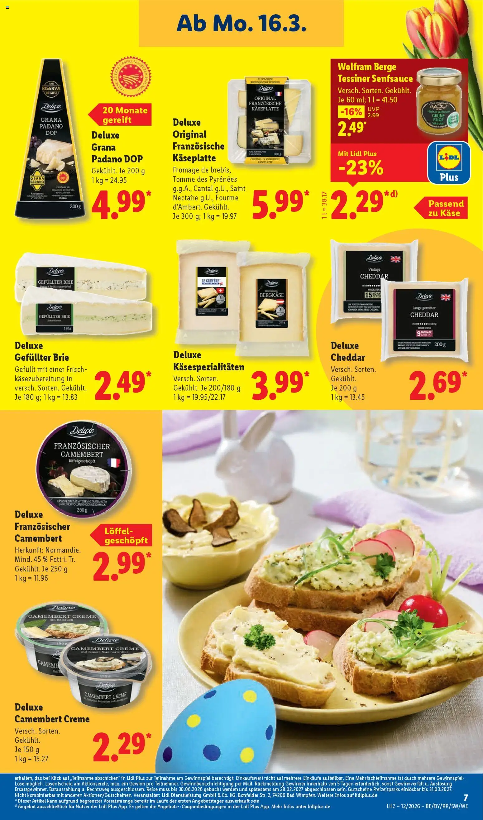 Lidl Prospekt Trier-West – gültig ab 16.03.2026 | Seite: 13 | Produkte: Käse, Bad, Creme