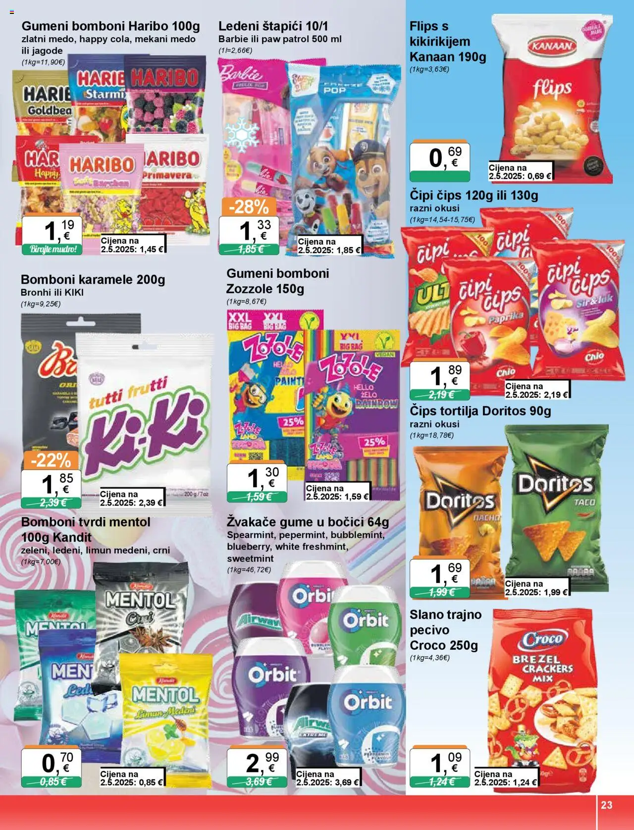 KTC katalog | vrijedi od 05.06.2025 | Stranica: 23 | Proizvodi: Sir, Jagode, Štapići, Pecivo