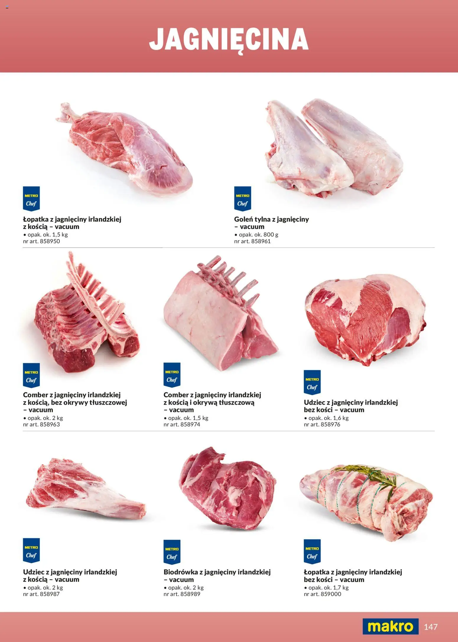 Makro Gazetka - Ultra fresh od 01.03.2026 | Strona: 147 | Produkty: Jagnięcina
