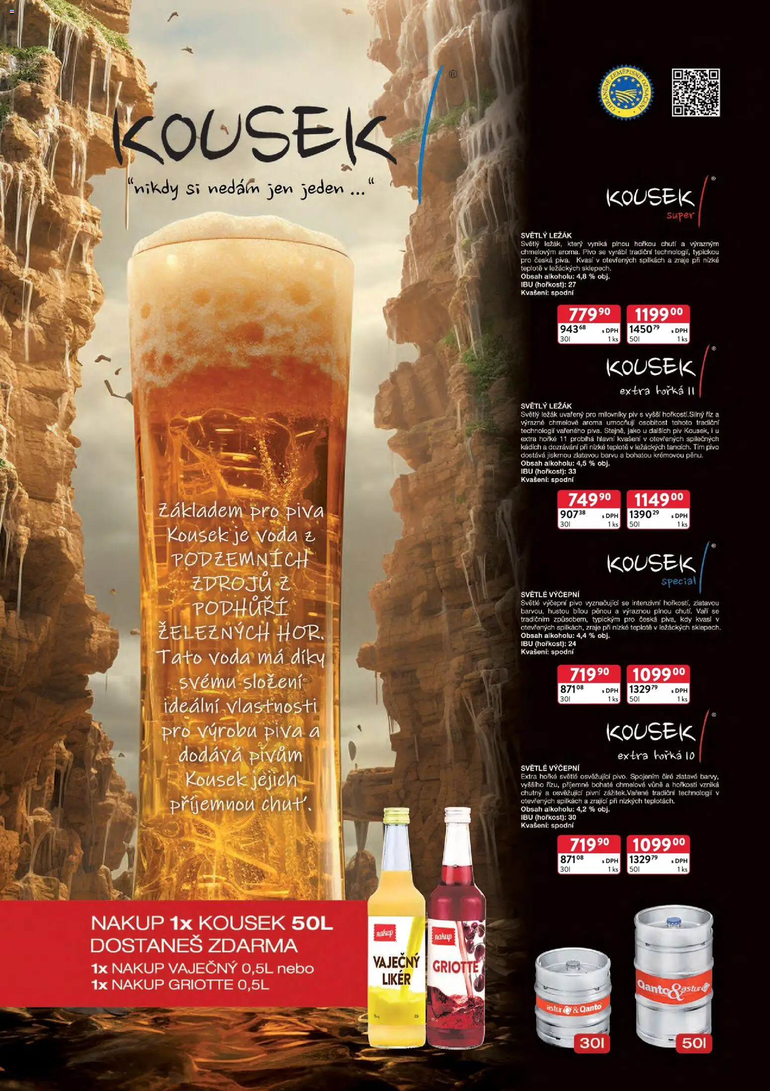 Astur & Qanto leták - Velkoobchod 12/2025 od 01.12.2025 | Strana: 65 | Produkty: Voda, Pivo, Likér