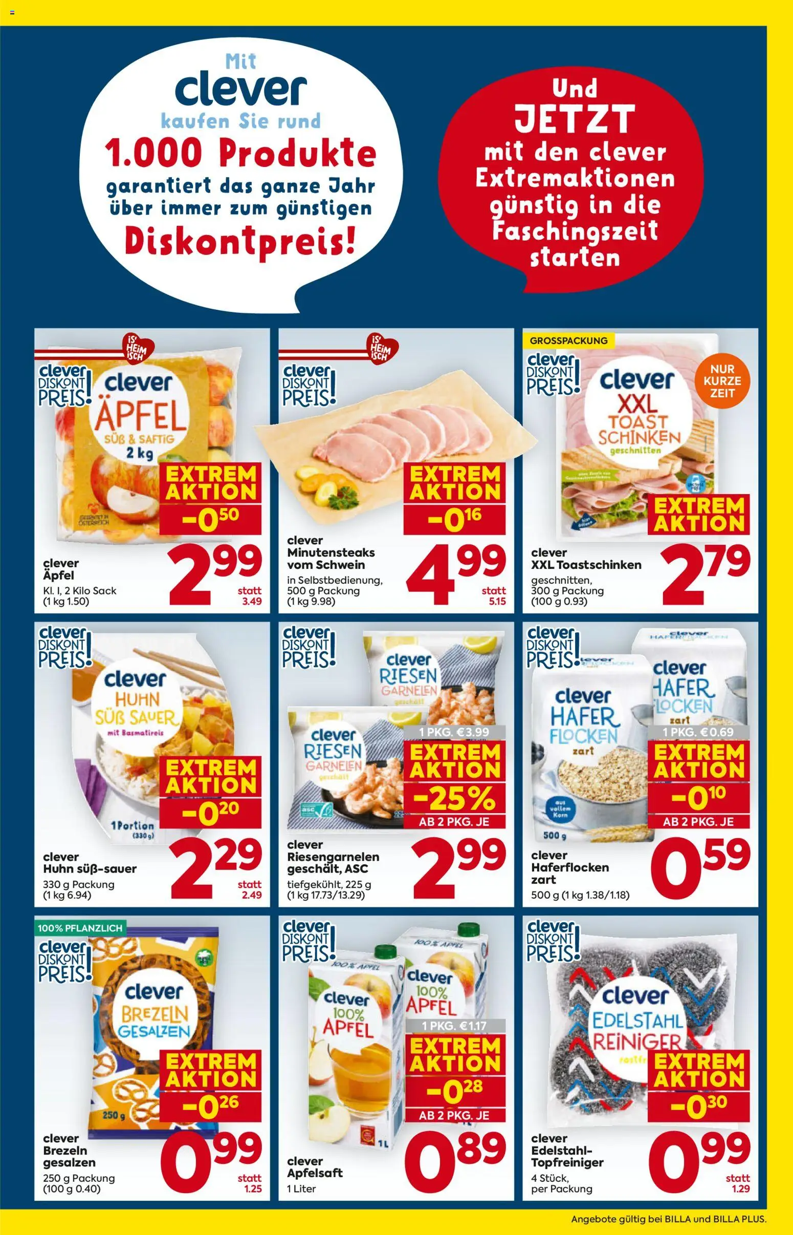 Billa Flugblatt - Burgenland gültig ab 12.02.2026 | Seite: 9 | Produkte: Flocken, Planche de surf, Schinken, Äpfel