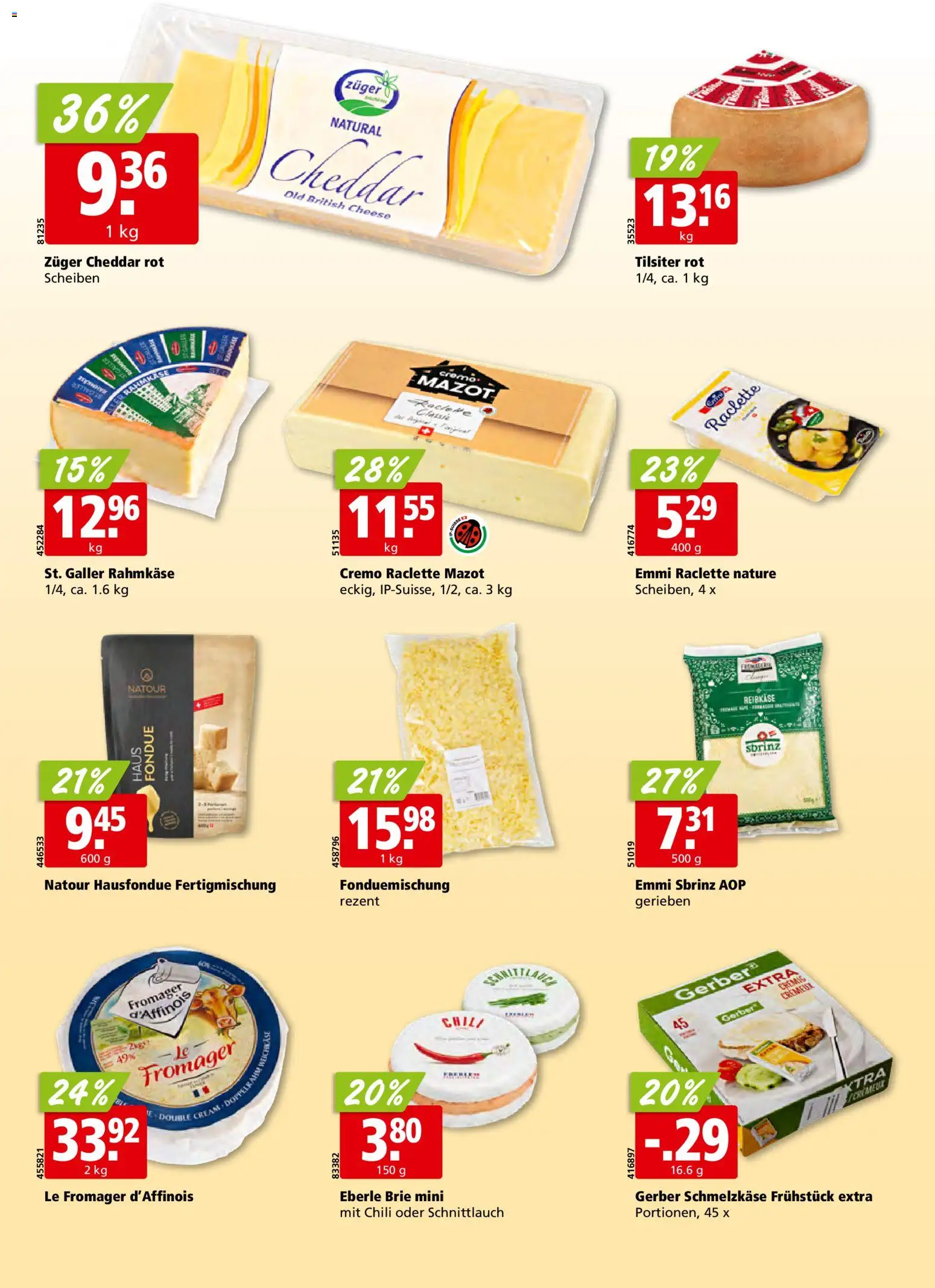 Aligro Aktionen Schlieren, Gossau SG, Frauenfeld, Rapperswil-Jona, Sargans, Bern, Brüttisellen, Pratteln, Emmen, Spreitenbach – gültig ab 02.02.2026 | Seite: 16 | Produkte: Chili, Raclette, Fondue