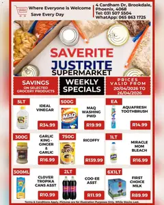 Saverite specials catalogue – valid from 20.04.2026