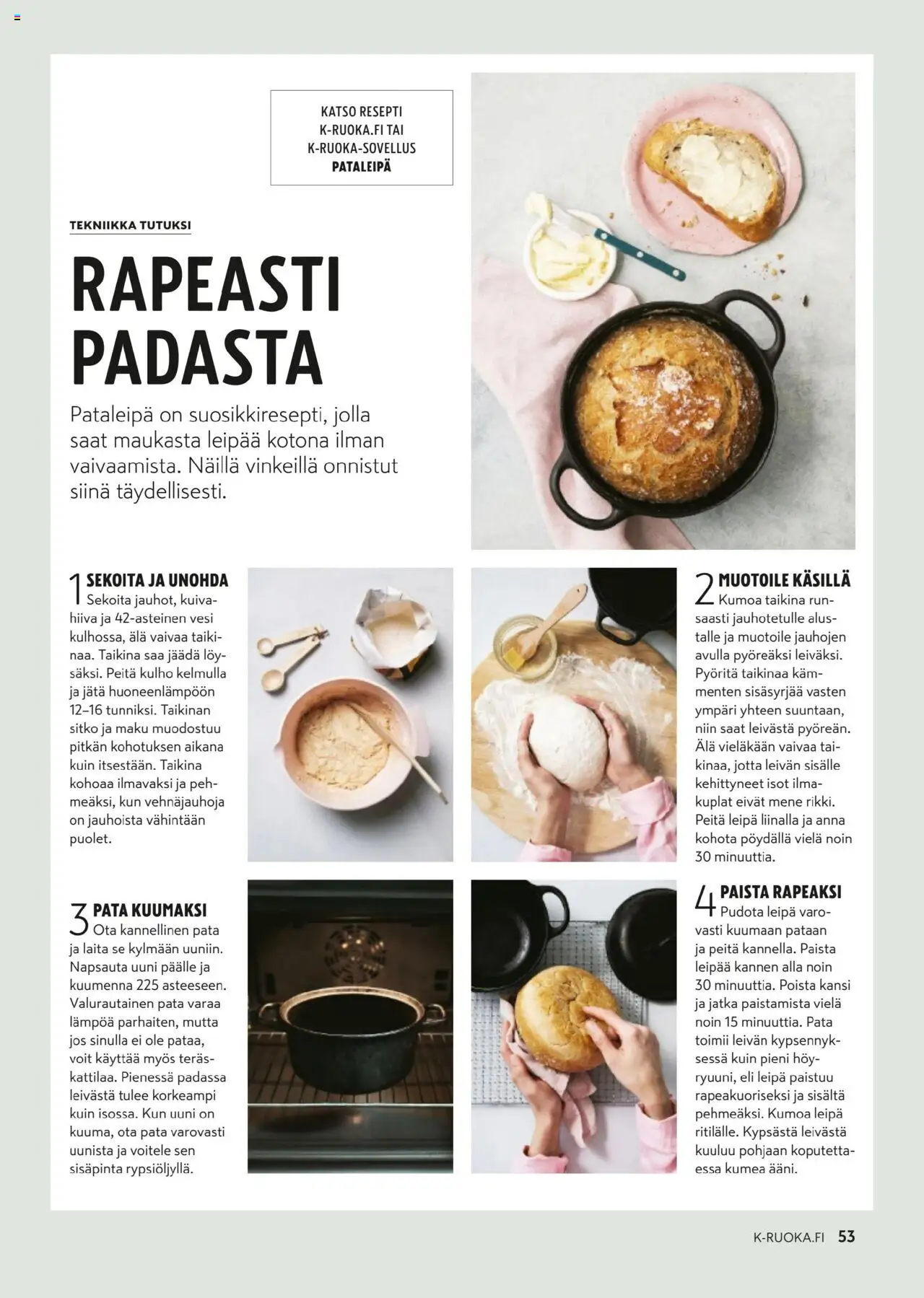  | Sivu: 53 | Tuotteet: Uuni, Kansi, Leipä, Hiiva