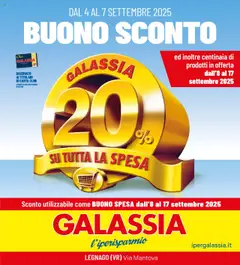 Anteprima del volantino Galassia Legnago catalogo valido a partire dal 04.09.2025
