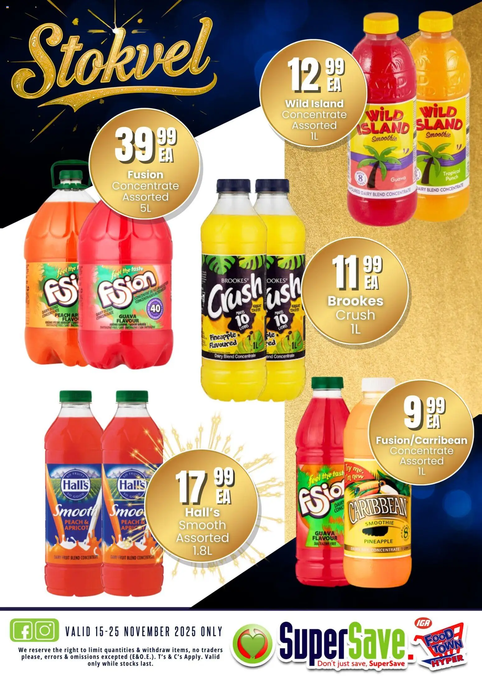 New Super Save catalogue – valid from 15.11.2025 | Page: 16 | Products: Pineapple, Fruit, Dairy blend, Peach