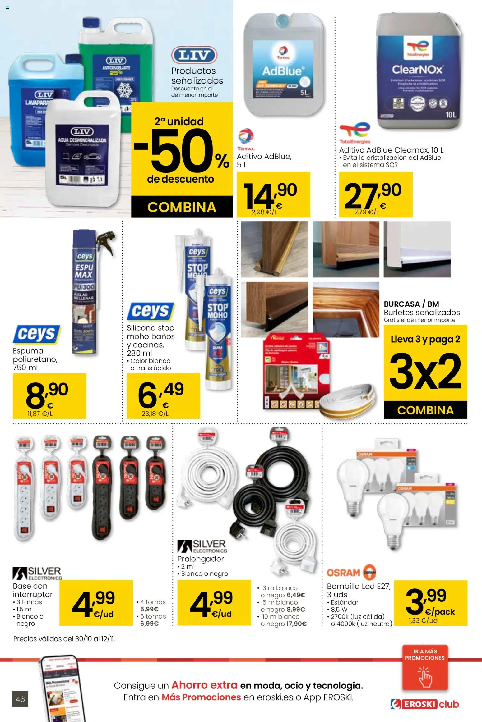 Eroski - 3x2  │ válido desde el 30.10.2025 | Página: 46 | Productos: Bombilla