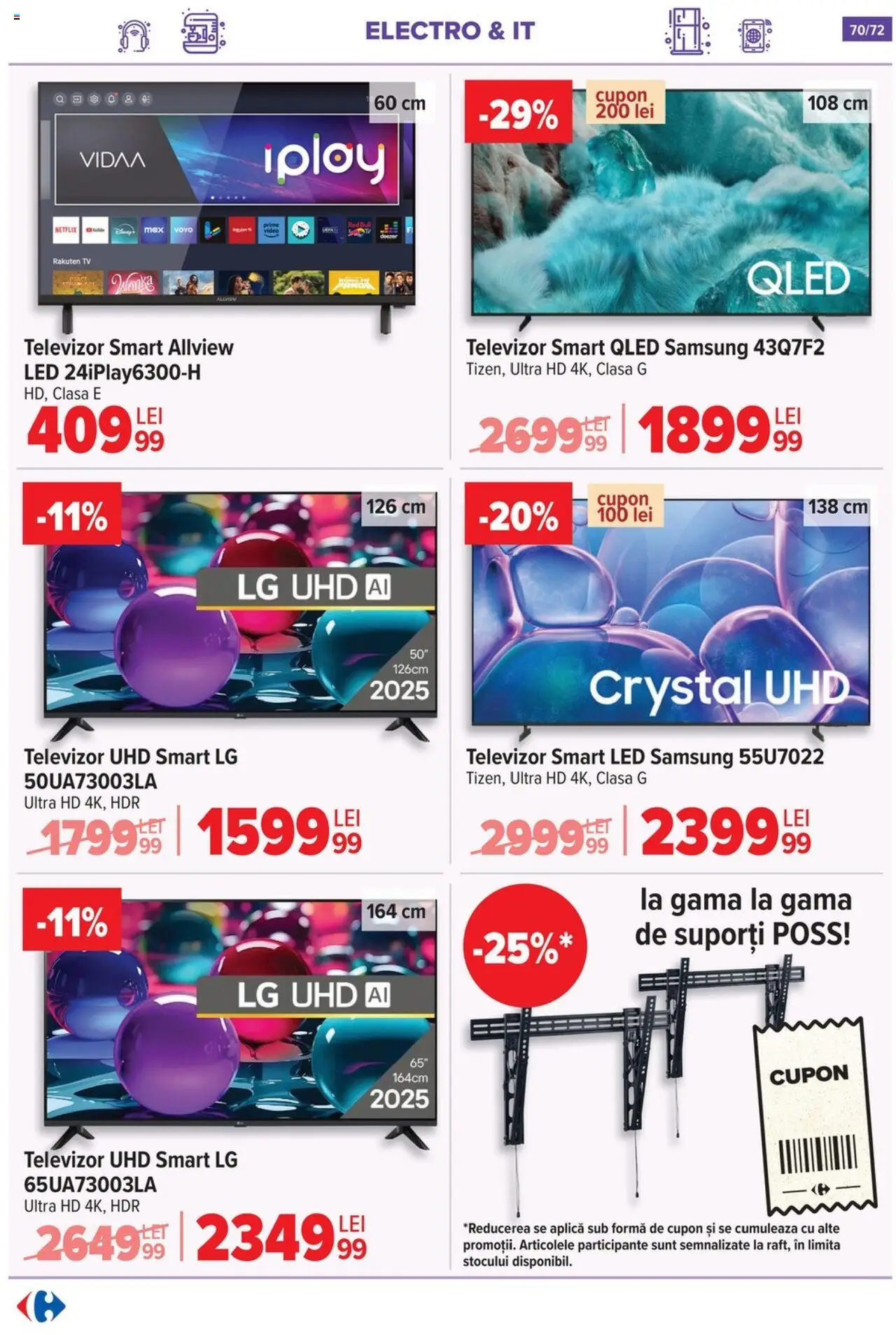 Noul catalog Carrefour – valabil de la 15.10.2025 | Pagină: 72 | Produse: Televizor, Video, Babak, Köpek Sabunu