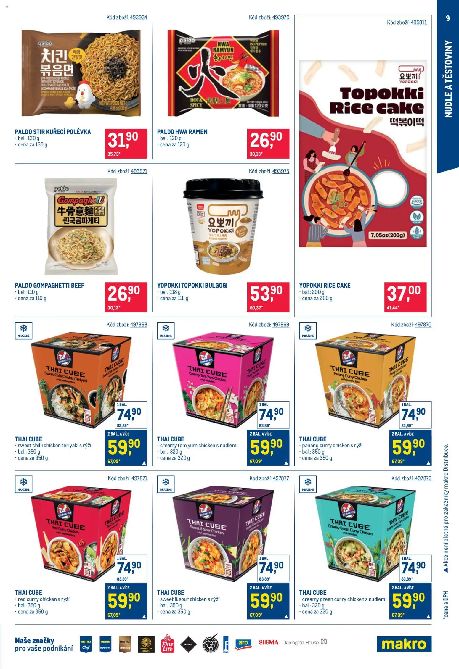 Makro leták - Asie od 28.01.2026 | Strana: 9 | Produkty: Těstoviny, Rýži, Nudle