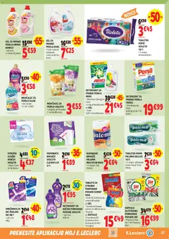 E.leclerc katalog akcije – veljaven od 18.03.2026 | Stran: 37 | Izdelki: Mehčalec, Toaletni papir, Robčki, Detergent