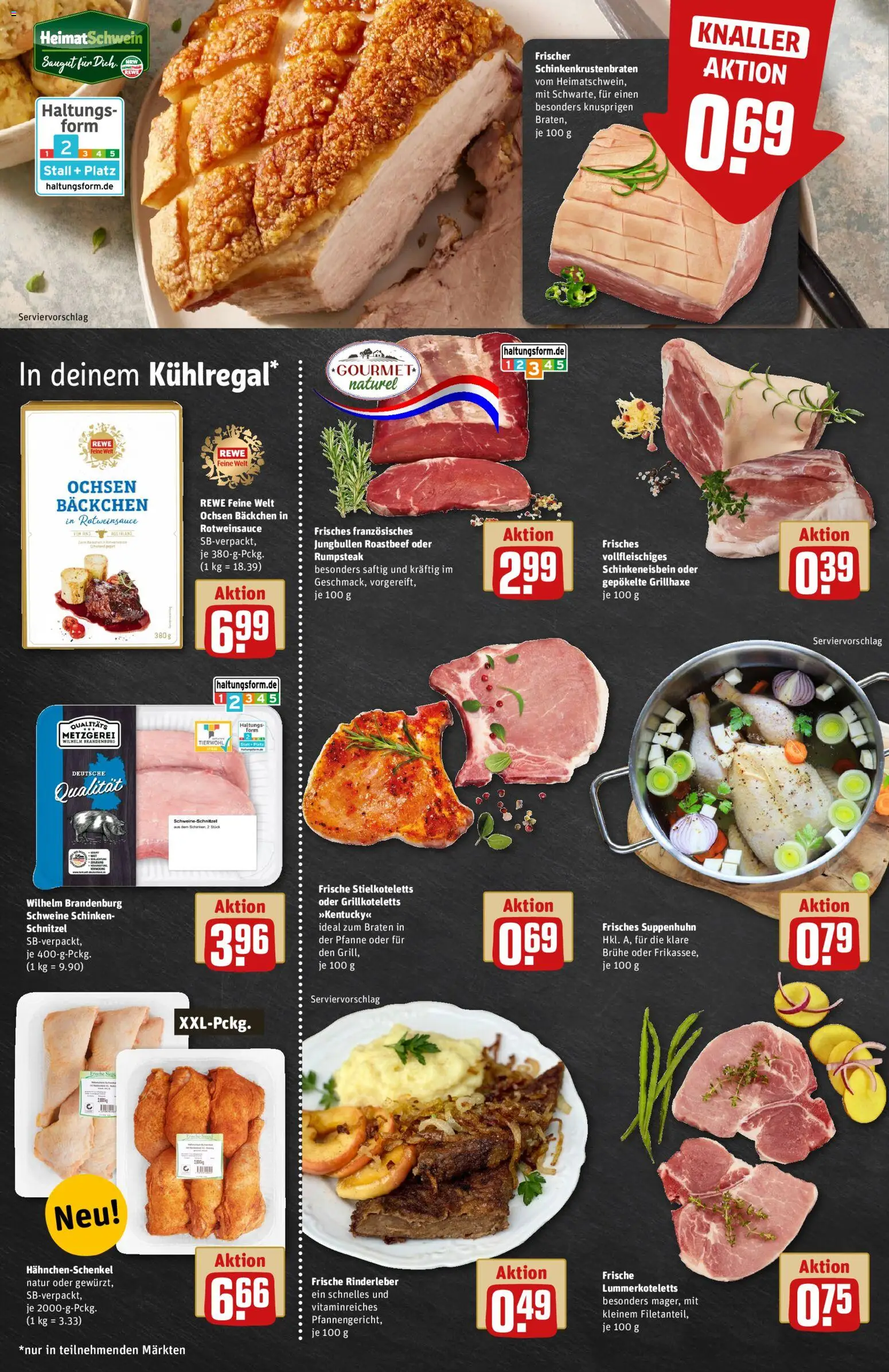 Rewe ihr Kaufpark - Black Friday – gültig ab 24.11.2025 | Seite: 8 | Produkte: Rumpsteak, Hahnchenschenkel, Roastbeef, Schinken