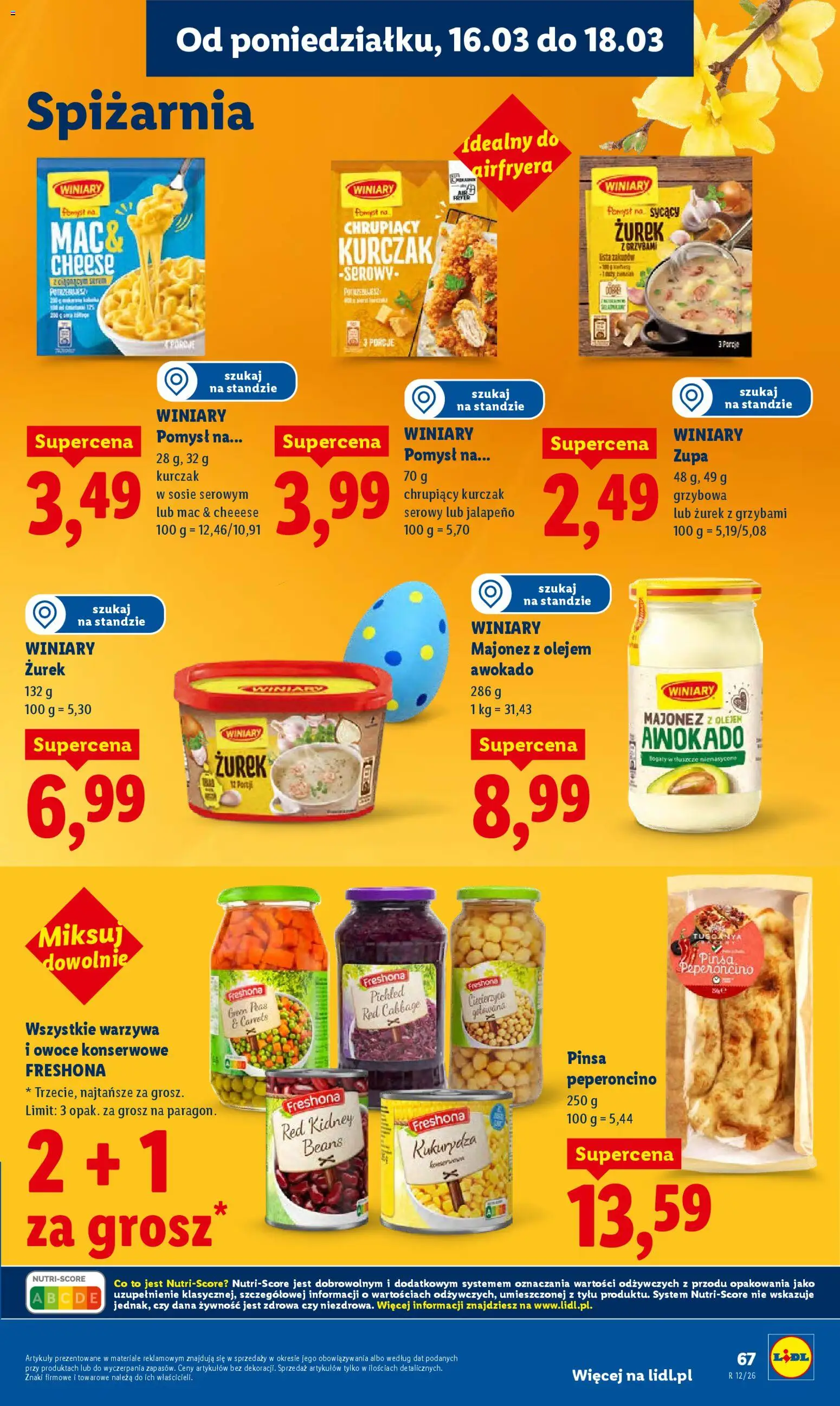 Lidl Polsko leták od 16.03.2026 | Strana: 69 | Produkty: Pinsa