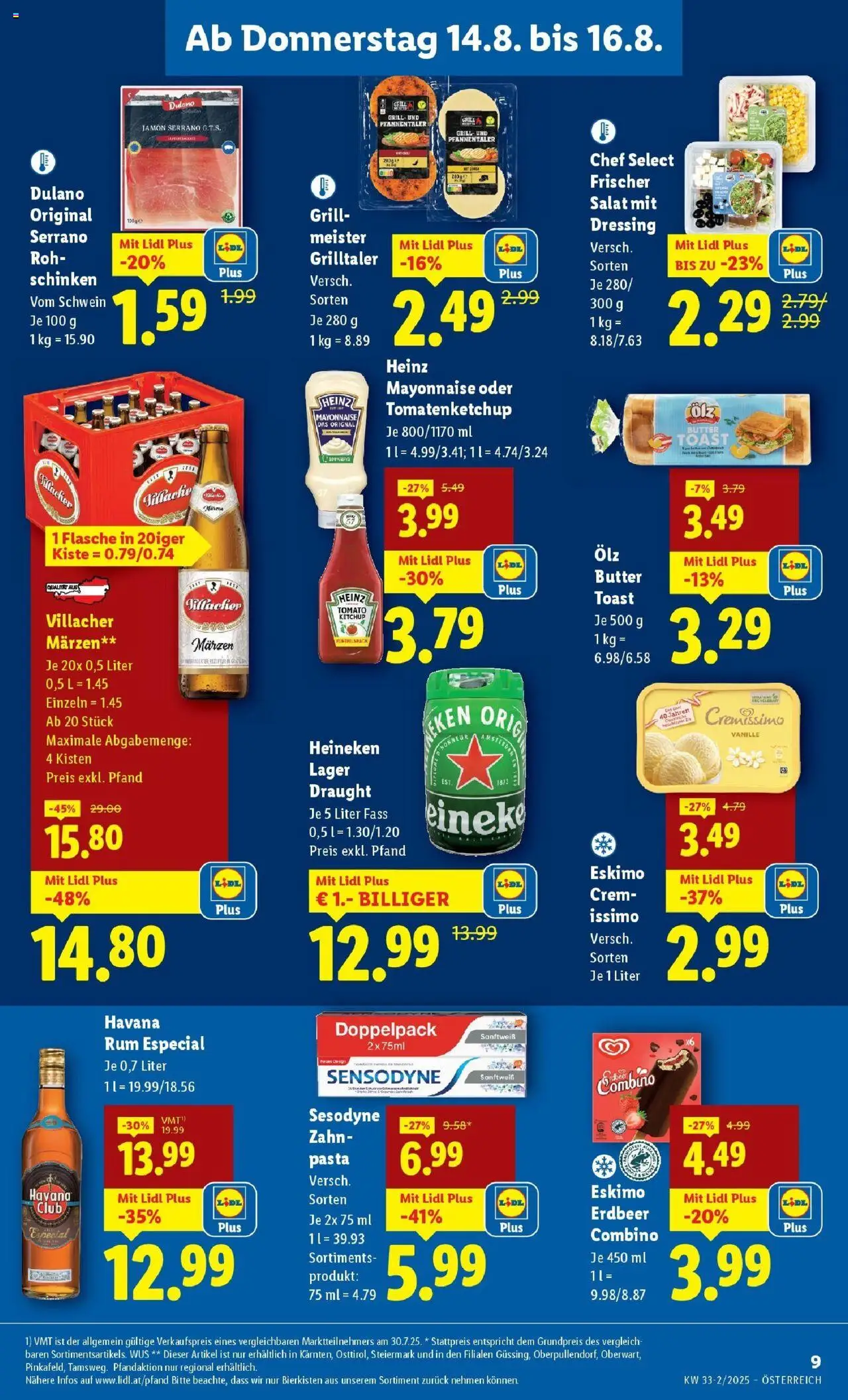 Lidl Flugblatt - Fohnsdorf, Neunkirchen, Graz gültig ab 14.08.2025 | Seite: 11 | Produkte: Salat, Grill, Butter, Schinken