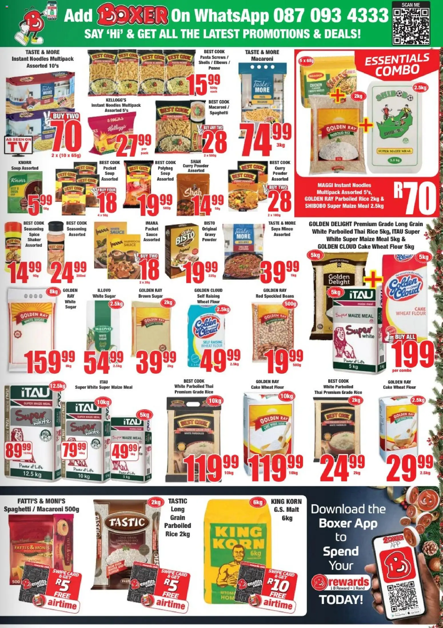 New Boxer catalogue – valid from 17.12.2025 | Page: 7 | Products: Cake, Maize meal, Noodles, Seasoning