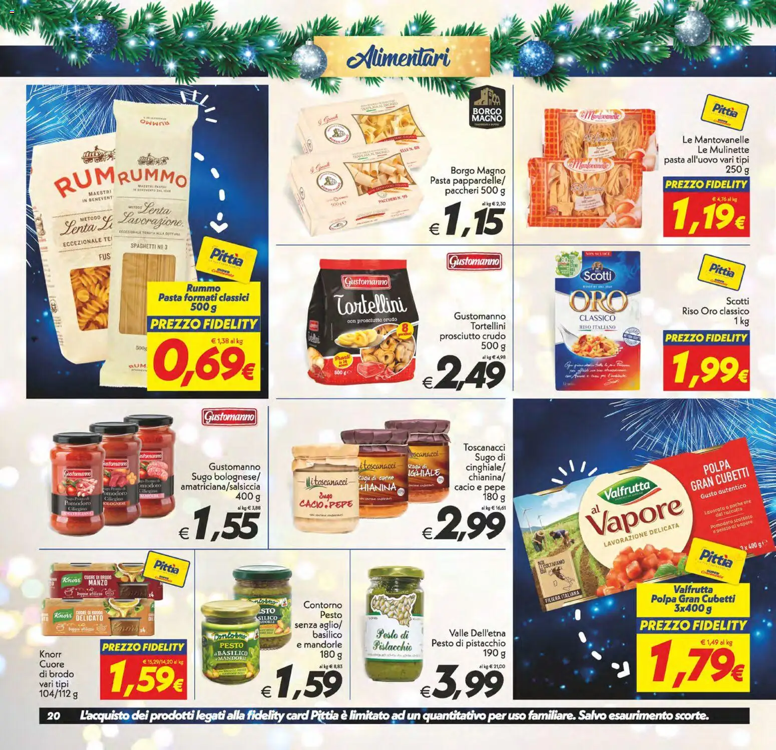 Volantino SuperConveniente del 27.12.2025 | Pagina: 20 | Prodotti: Manzo, Pasta, Pesto, Paccheri