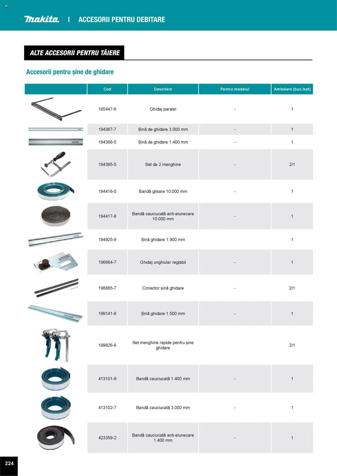 Noul catalog Makita – valabil de la 01.04.2025 | Pagină: 224 | Produse: Conector