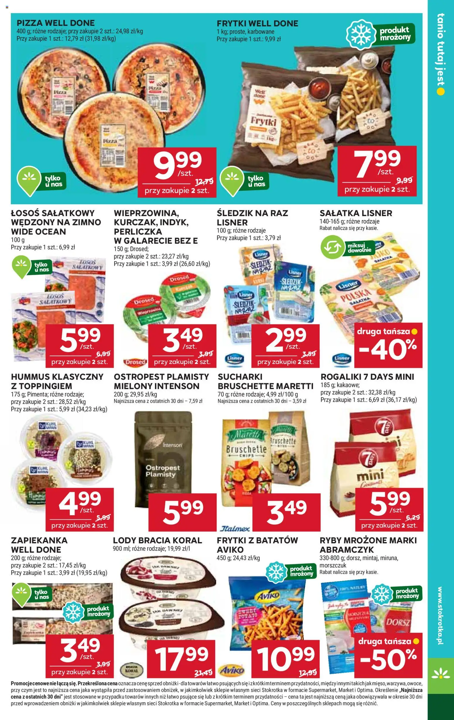 Stokrotka Gazetka od 19.02.2026 | Strona: 29 | Produkty: Hummus klasyczny, Pizza, Ryby, Perliczka