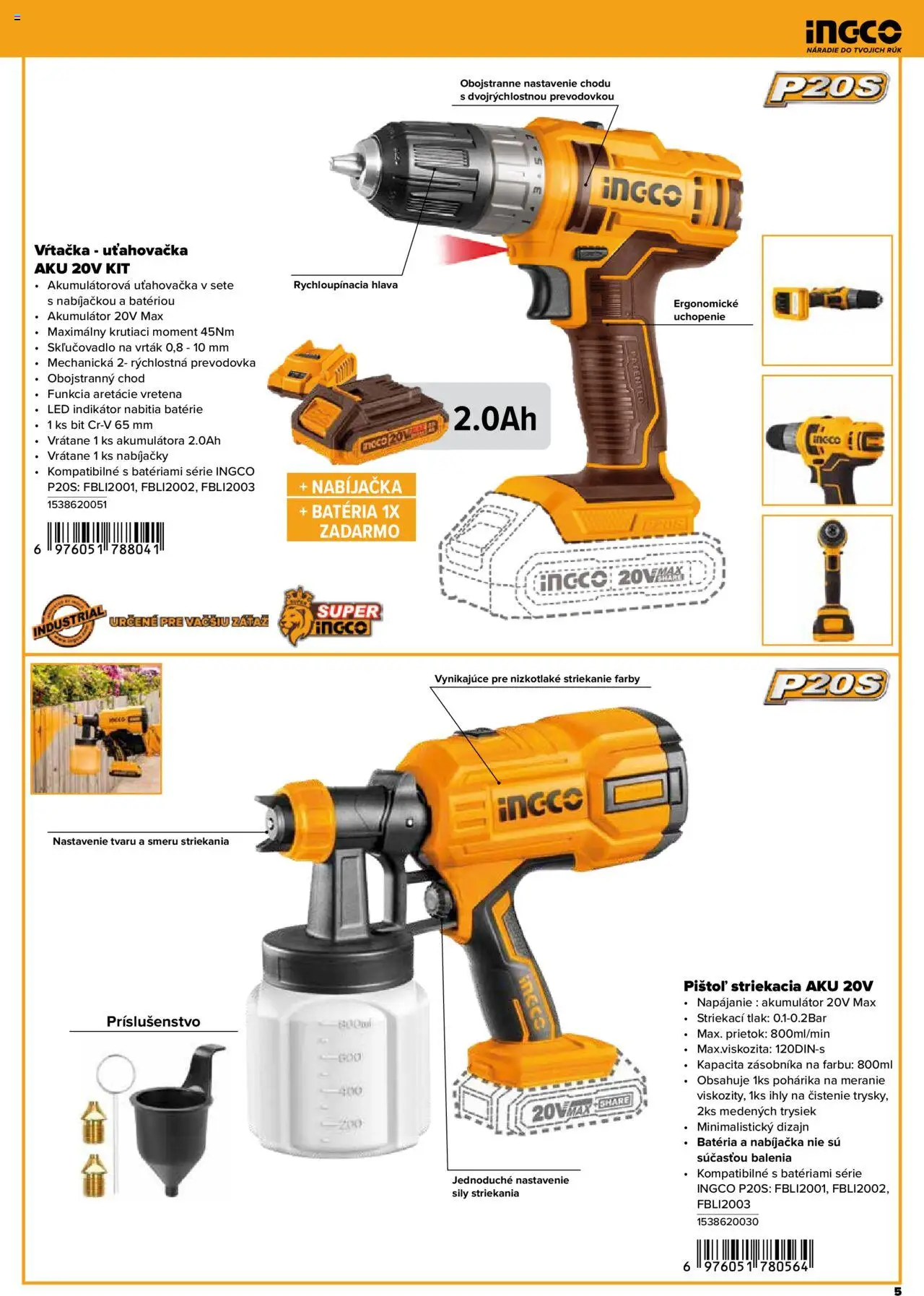 Nové Kinekus akcie – leták je platný od 28.04.2025 | Strana: 5 | Produkty: Uťahovačka, Náradie, Vŕtačka, Nabíjačka