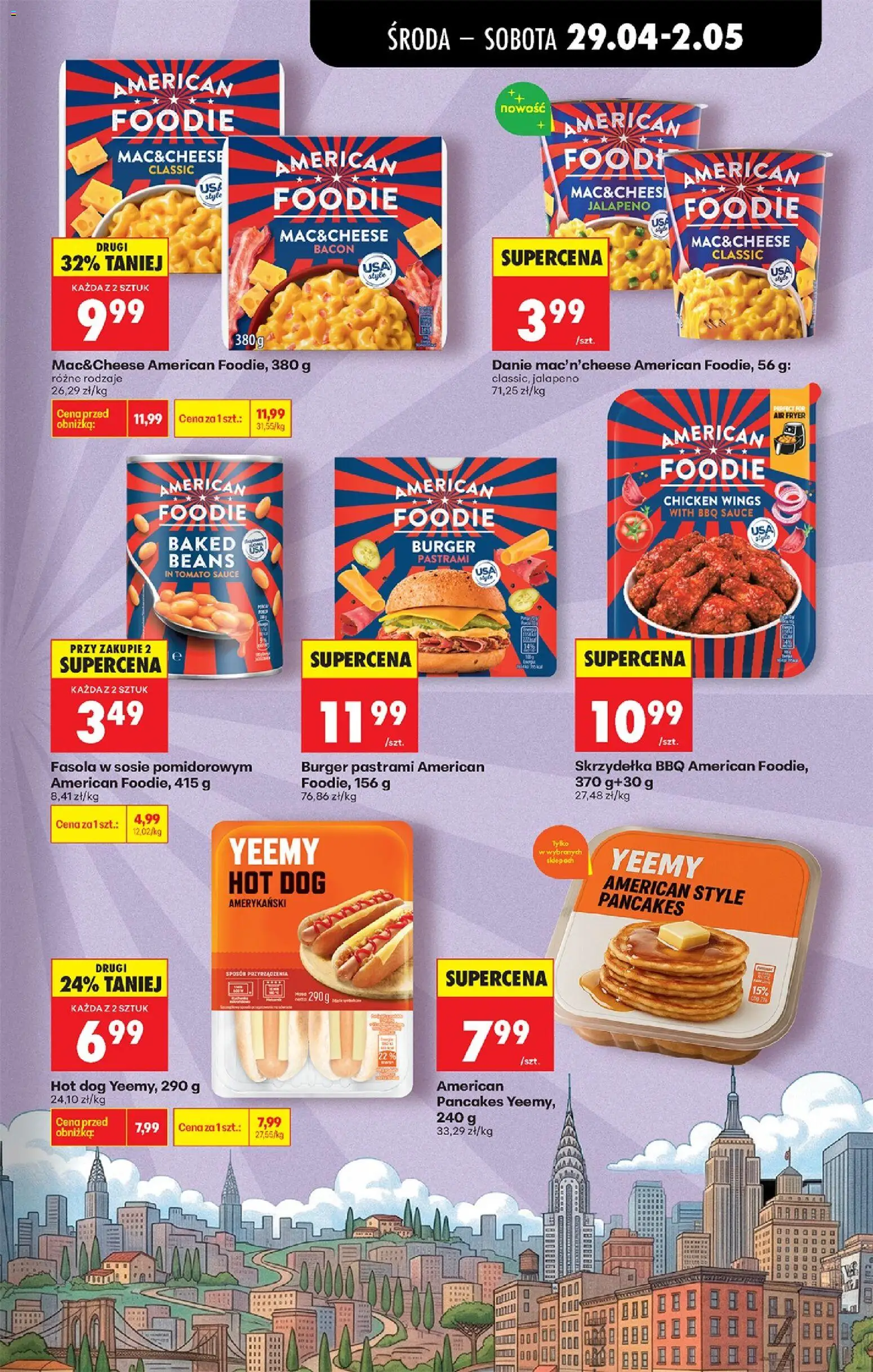 Biedronka Polsko leták - Codziennie niskie ceny od 29.04.2026 | Strana: 70 | Produkty: Burger, Hot dog
